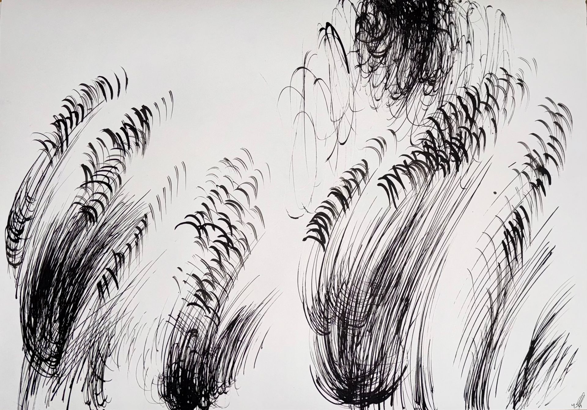 Маргарита Чигодайкина (Авторская графика - 
                  59.4 x 42 см) Абсолютное поле 2