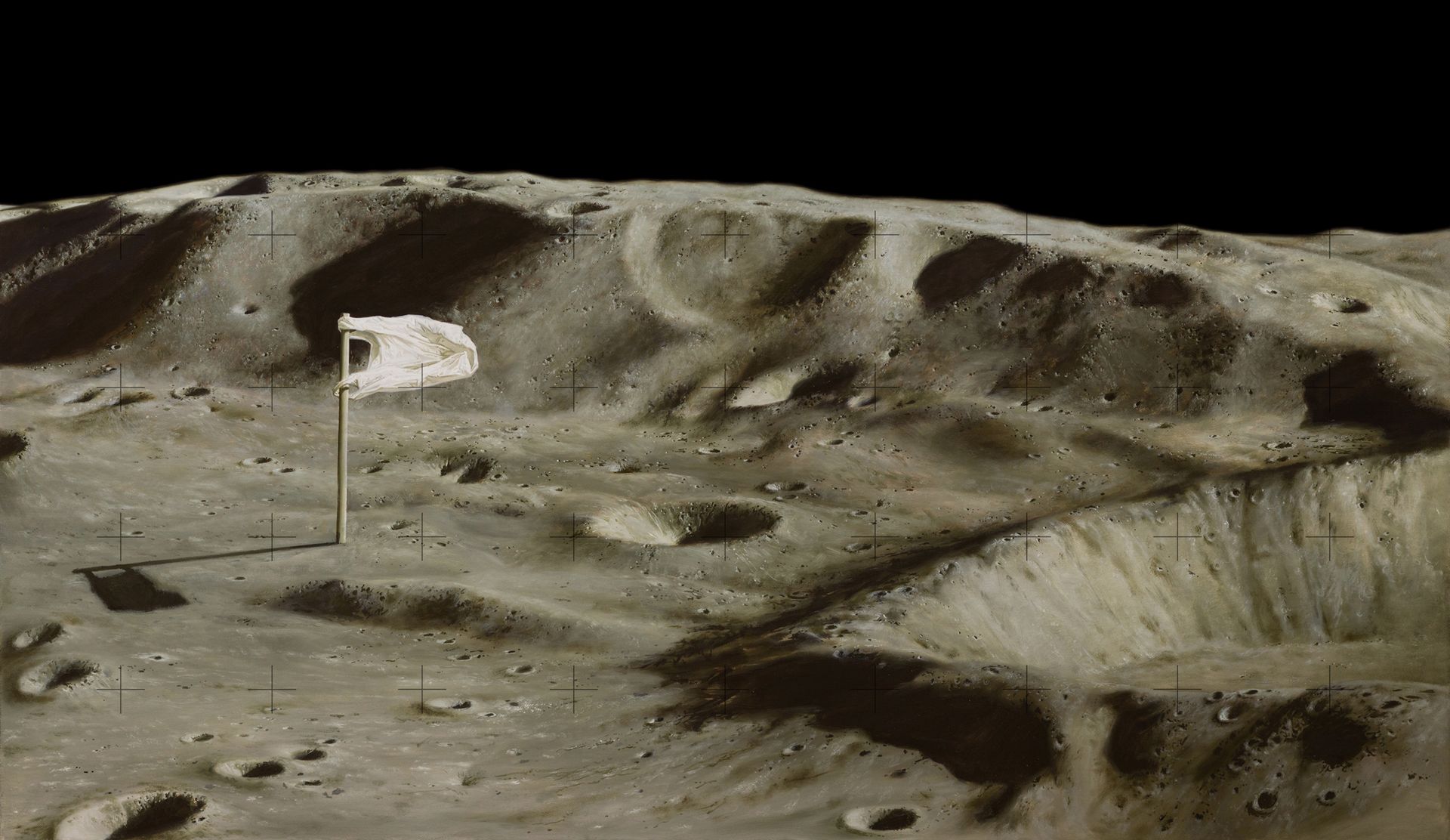 Виктор Пономаренко (Картина, живопись - 
                  120 x 70 см) Jettison. Moonscape №2