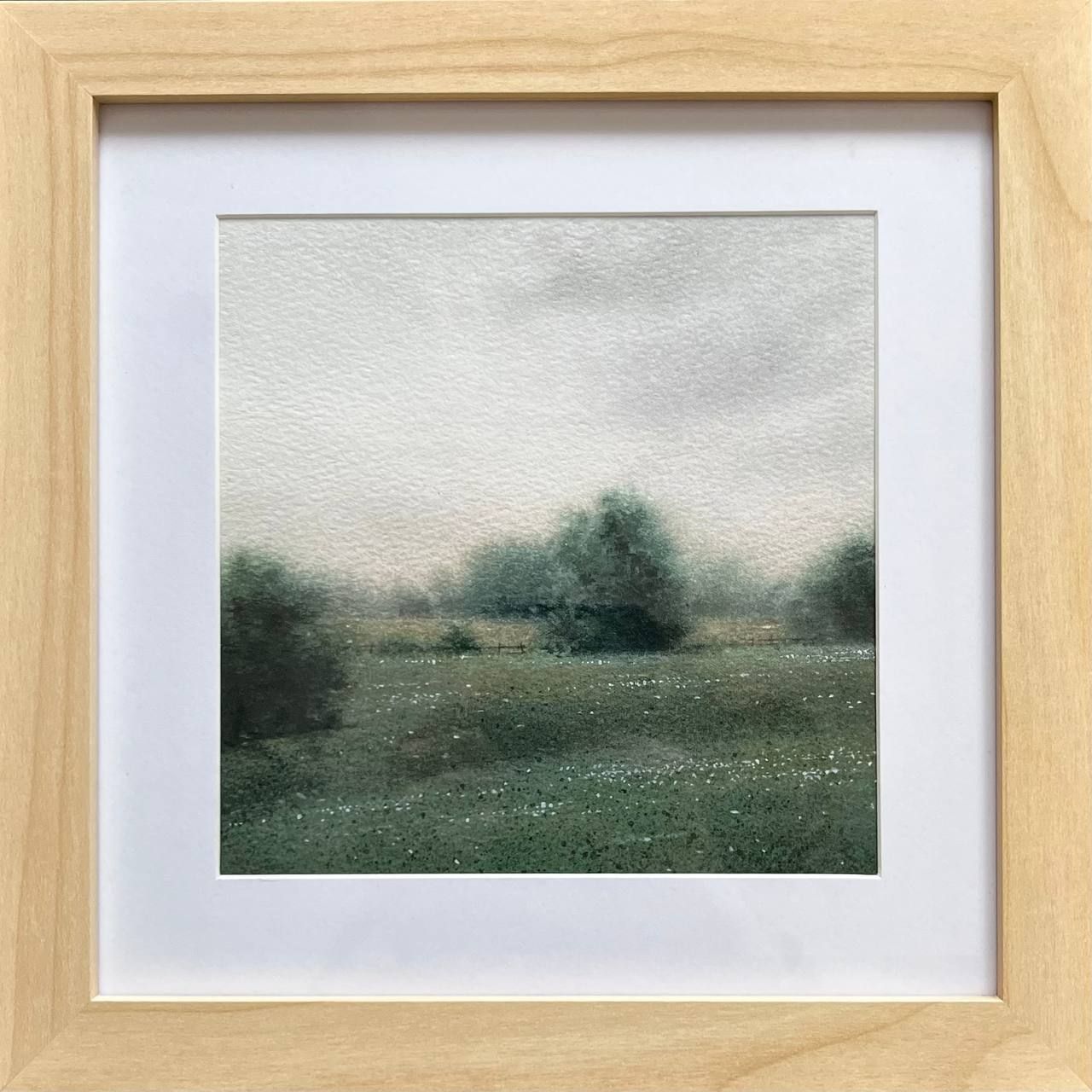 Ангелина Иванова (Авторская графика - 
                  23 x 23 см) Пейзаж летний