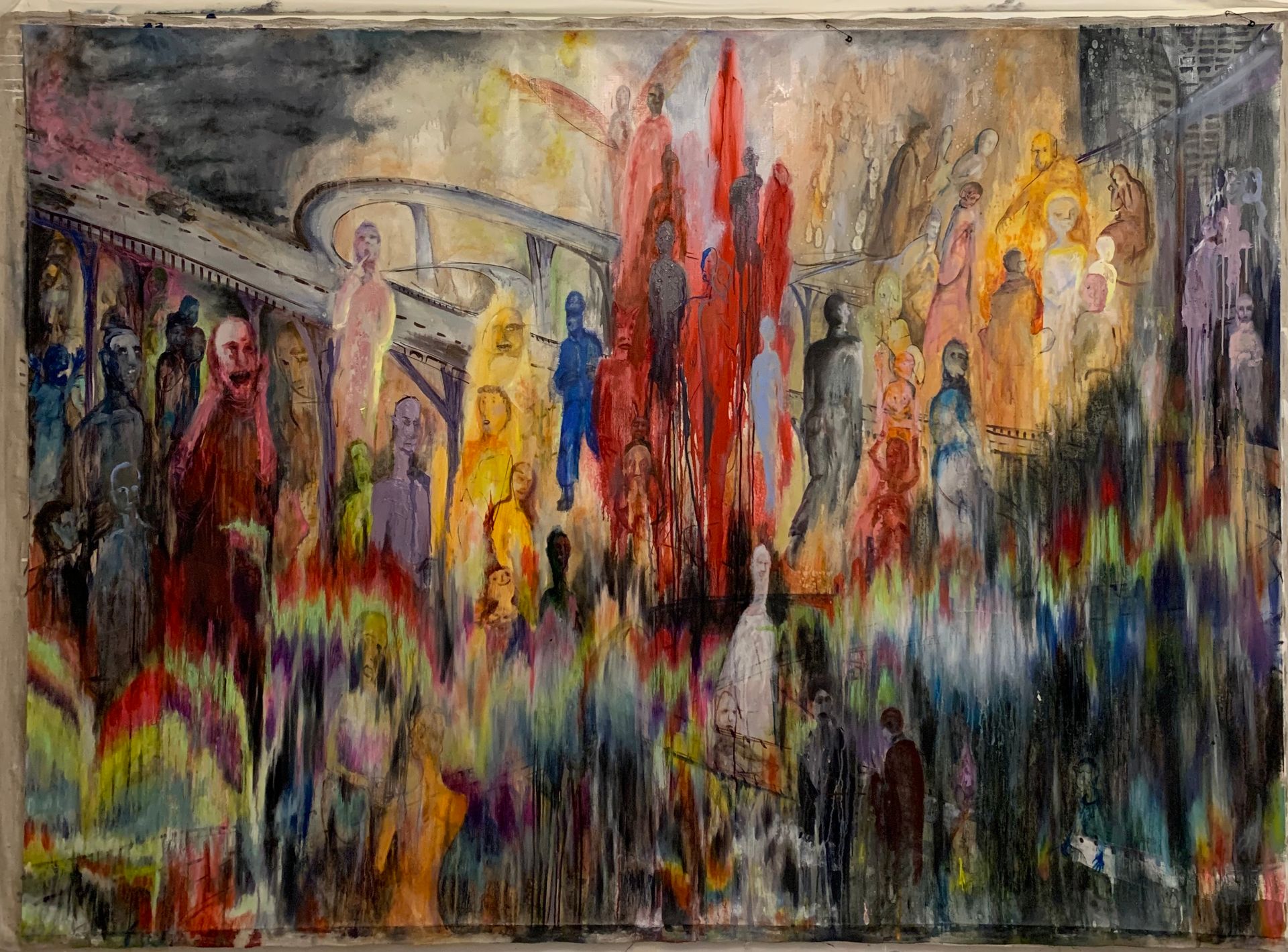 Василиса Лебедева (Картина, живопись - 
                  205 x 150 см) Голос света