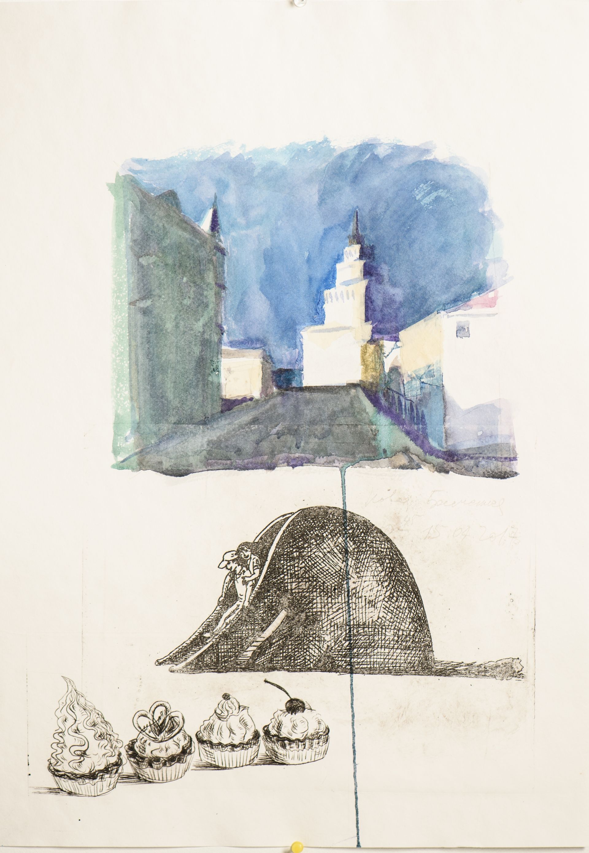 Лада Шаповалова (Графика печатная - 
                  41.5 x 58.5 см) Мой слон