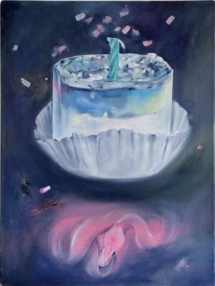 Кристина Пуршина (Картина, живопись - 
                  30 x 40 см) Всё, что было не со мной — помню
