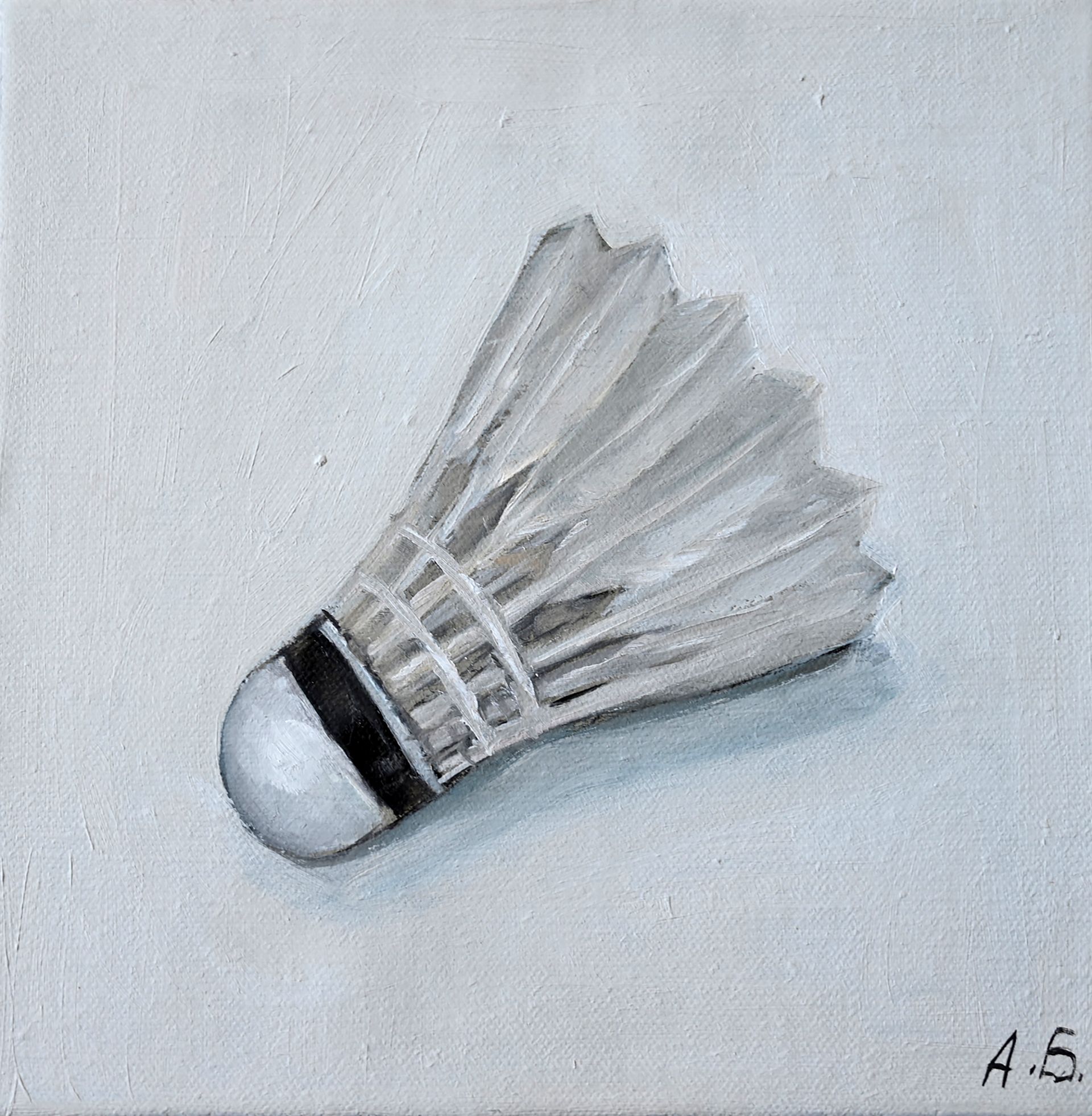 Анна Белан (Картина, живопись - 
                  20 x 20 см) Воланчик