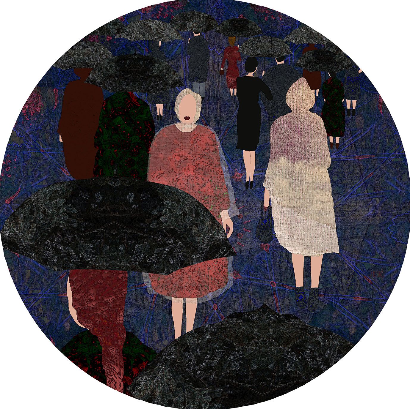 Лариса Корж (Графика цифровая (принты) - 
                  30 x 30 см) Дождливым днем