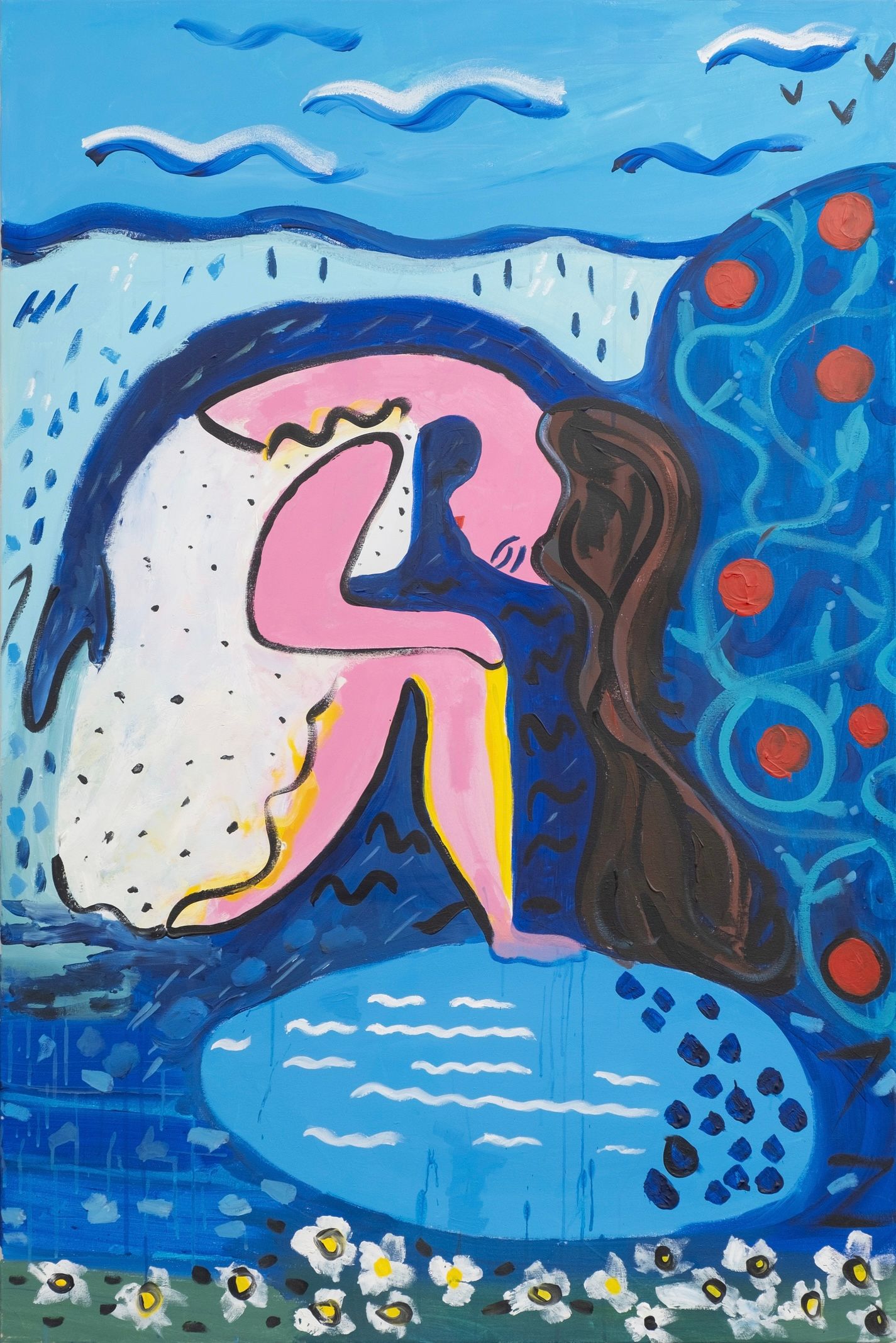 Карина Еганян (Картина, живопись - 
                  100 x 150 см) Яблочек поела