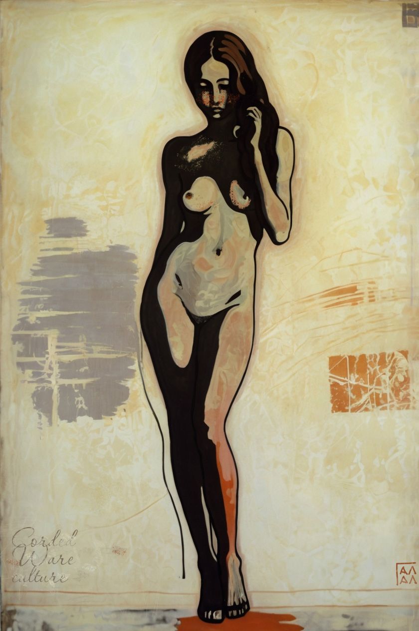 Александр Галяцкий (Графика цифровая (принты) - 
                  40 x 60 см) Культура шнуровой керамики