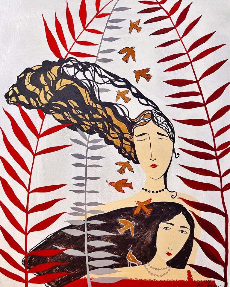 Ирина Яковлева (Картина, живопись - 
                  40 x 50 см) Ветер в голове