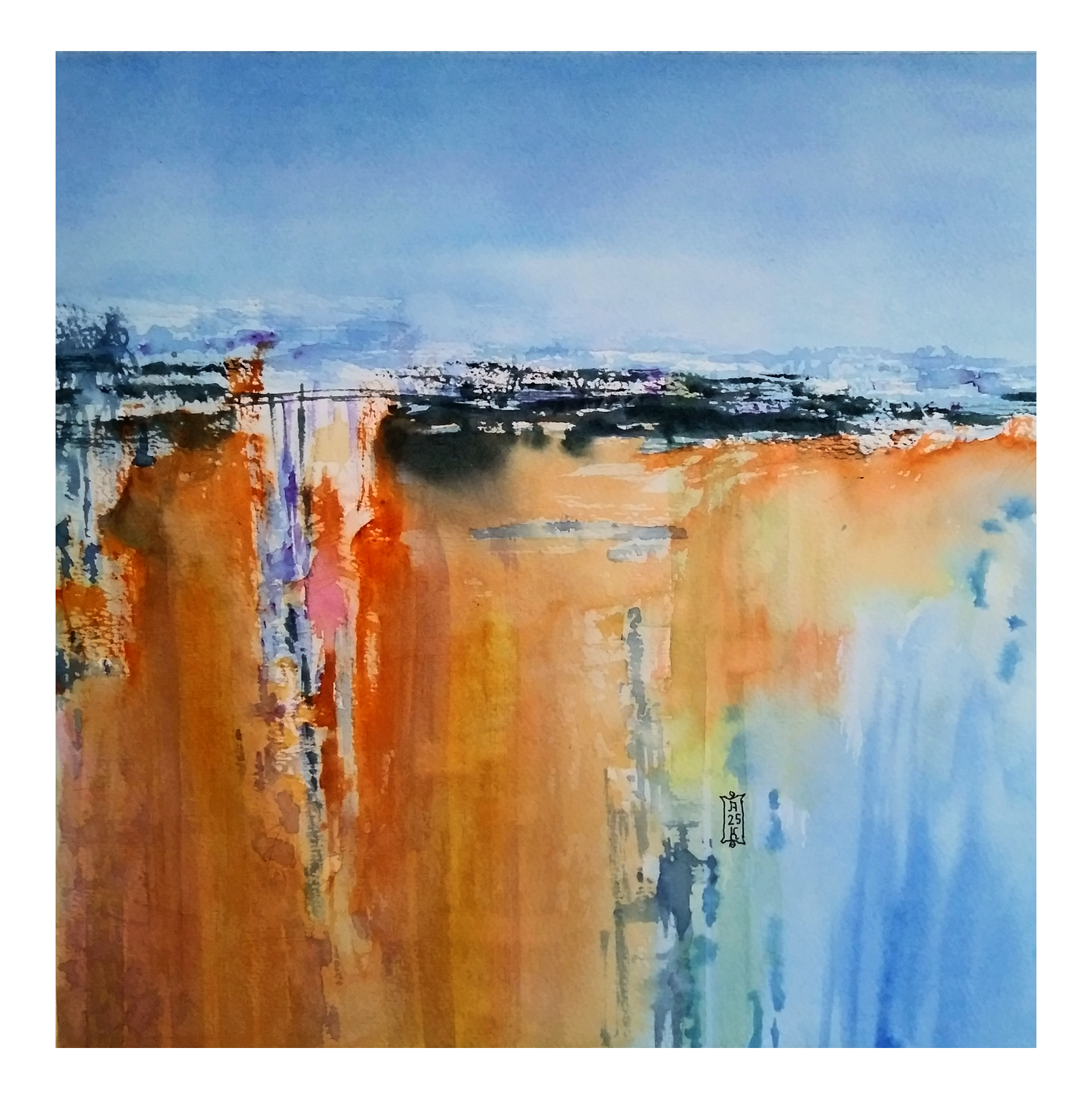 Александр Кормилицын (Авторская графика - 
                  30 x 30 см) Начало нового
