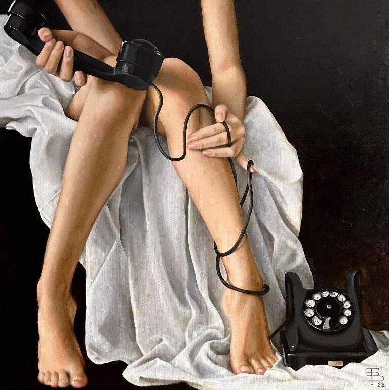 Татьяна Вафина (Картина, живопись - 
                  100 x 120 см) Связь