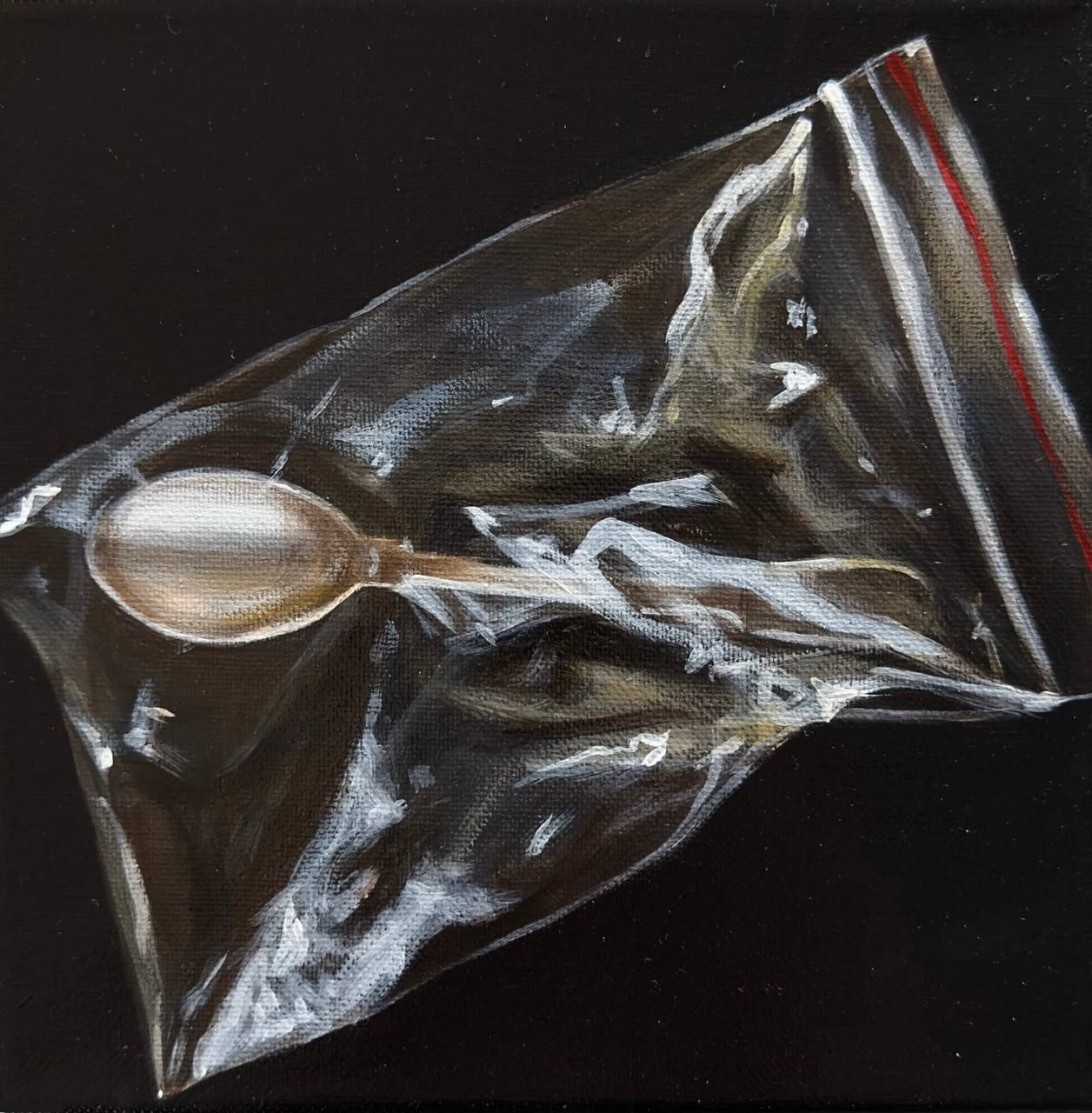 Татьяна Вафина (Картина, живопись - 
                  20 x 20 см) Азы столового этикета