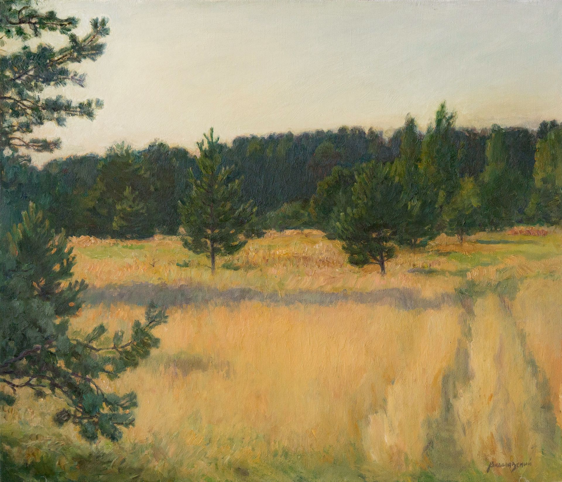 Николай Водолазский (Картина, живопись - 
                  70 x 60 см) Тихие травы августа