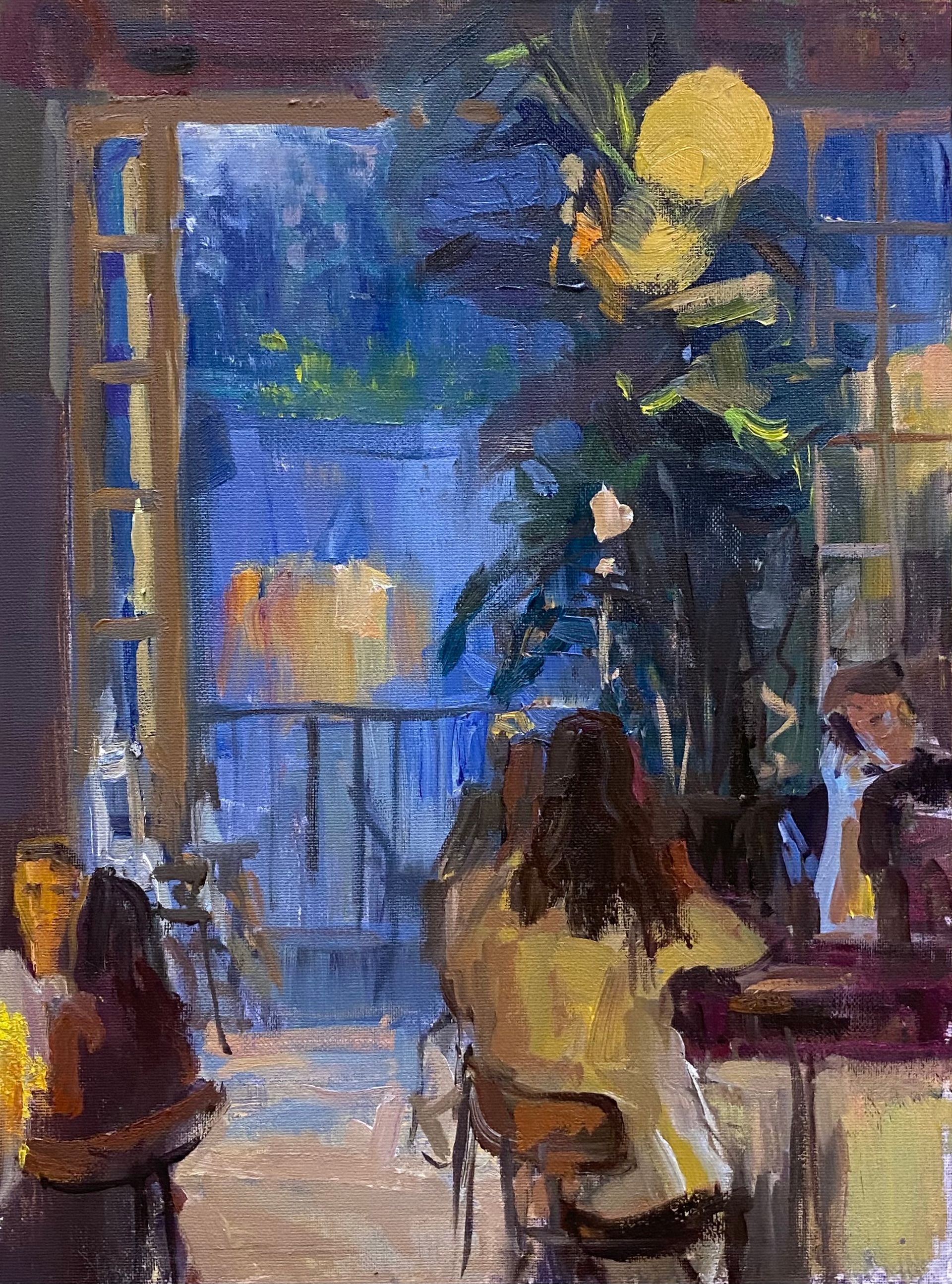Вячеслав Кривцов (Картина, живопись - 
                  30 x 40 см) На баре
