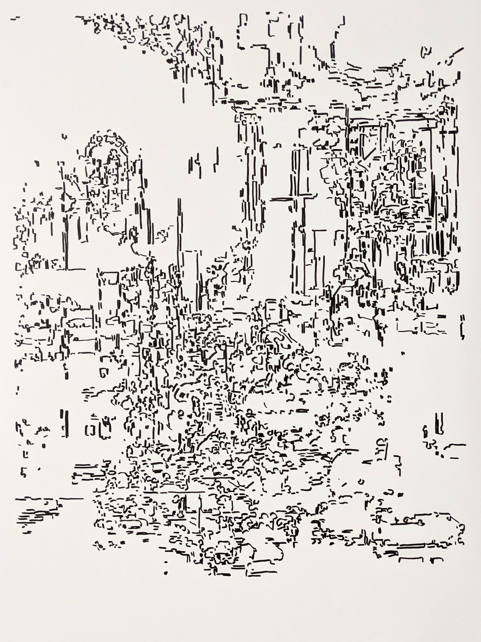 Дарья Растунина (Авторская графика - 
                  56 x 74 см) Без названия