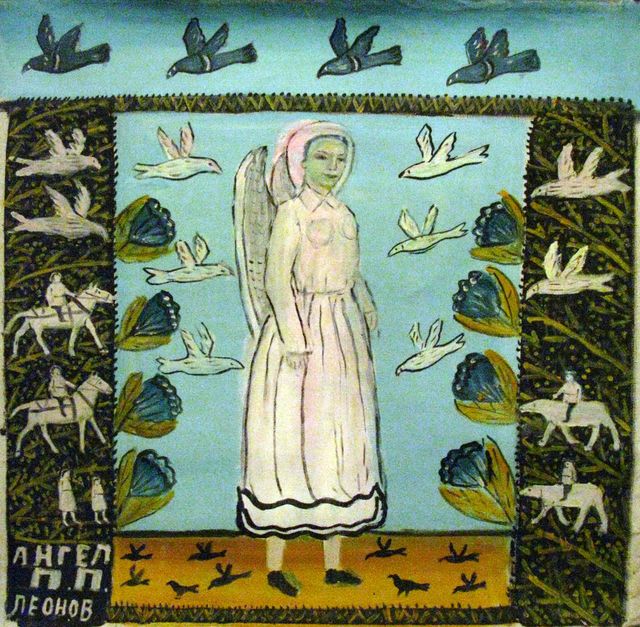 Павел Леонов (Картина, живопись - 
                  99 x 99 см) Ангел
