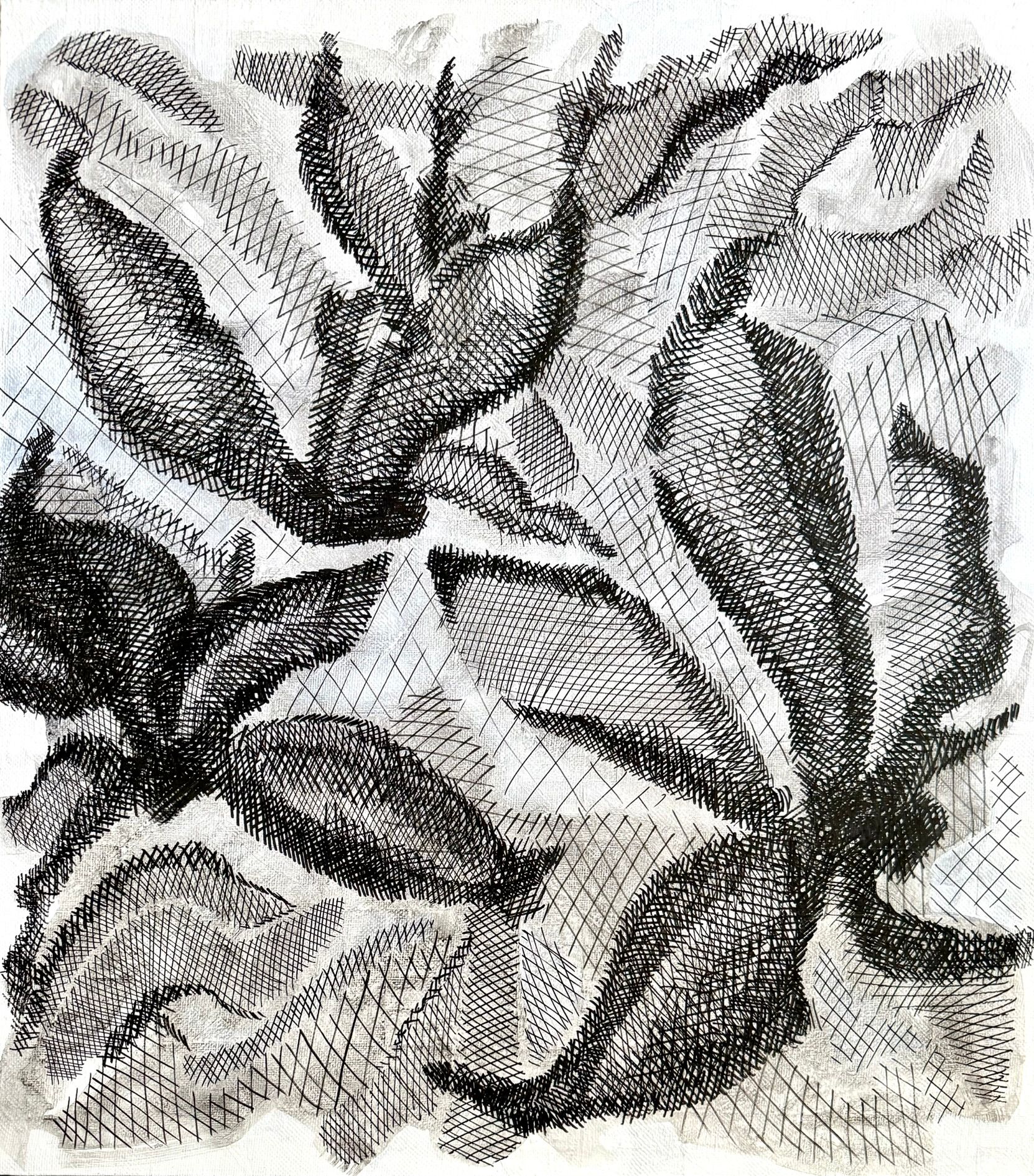 Марина Астахова (Картина, живопись - 
                  80 x 90 см) Линии