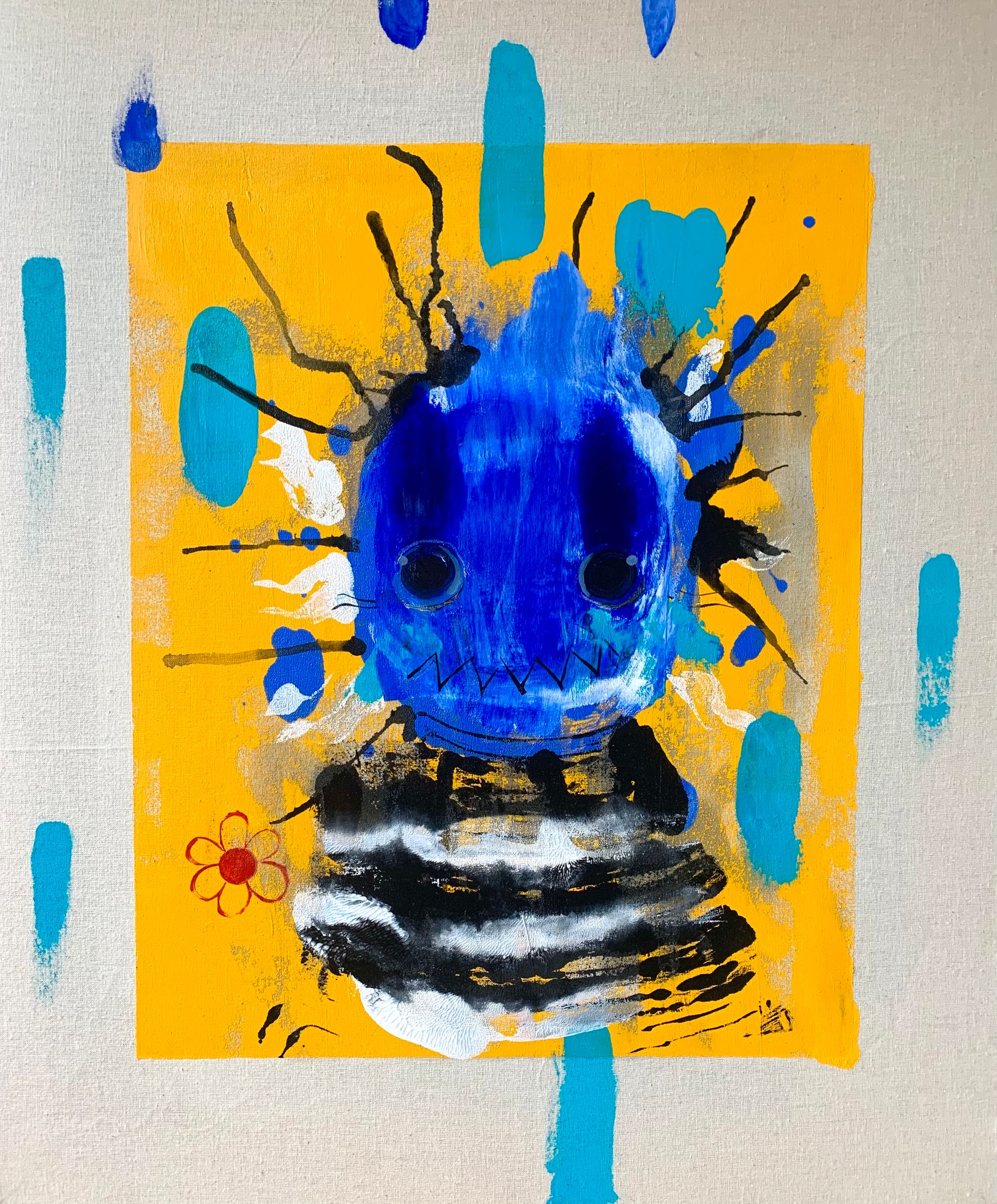 Дмитрий Филимонов (Картина, живопись - 
                  50 x 60 см) Blue cockroach
