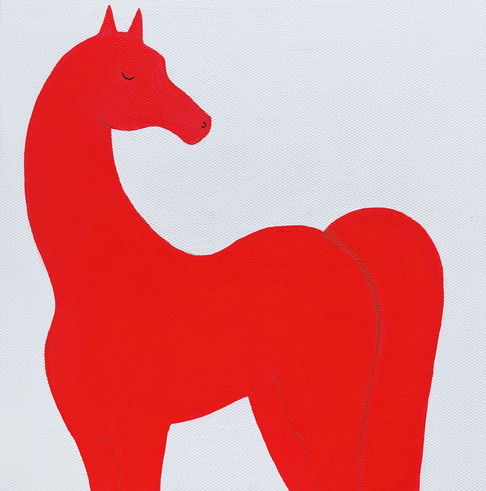 Оливия Лем (Картина, живопись - 
                  20 x 20 см) Конь