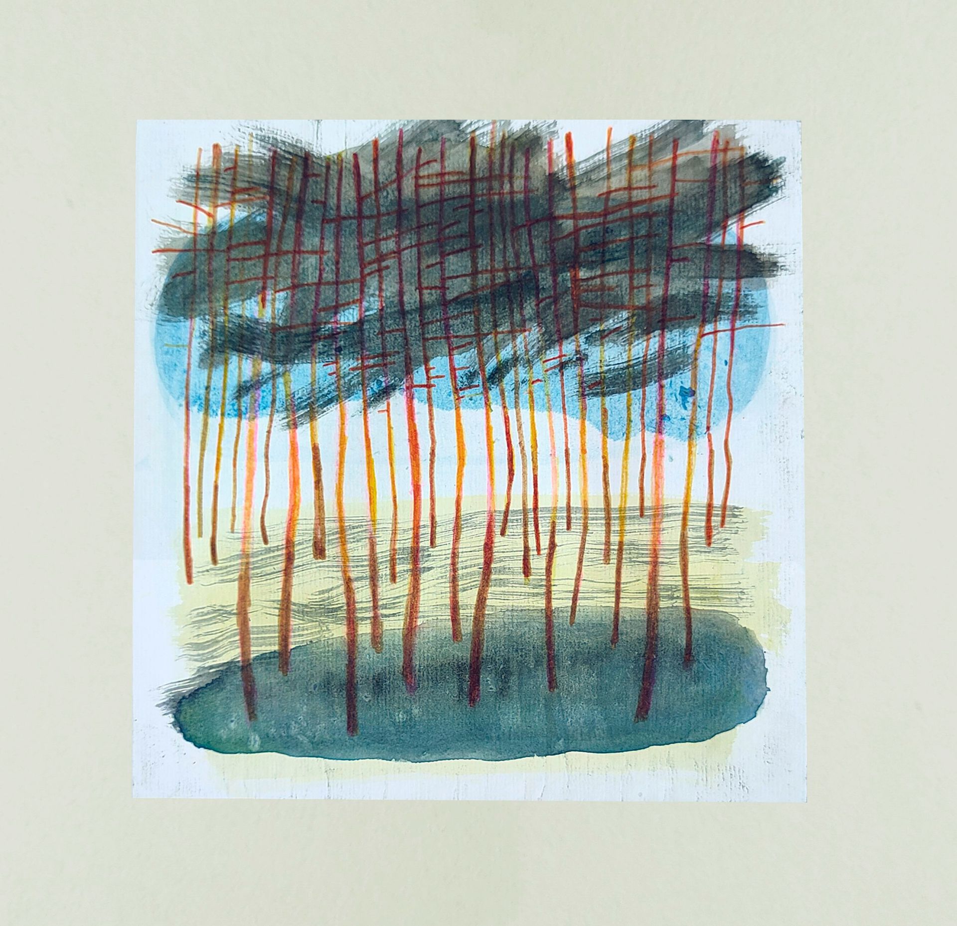 Варвара Голланд (Авторская графика - 
                  39 x 39 см) Сосны