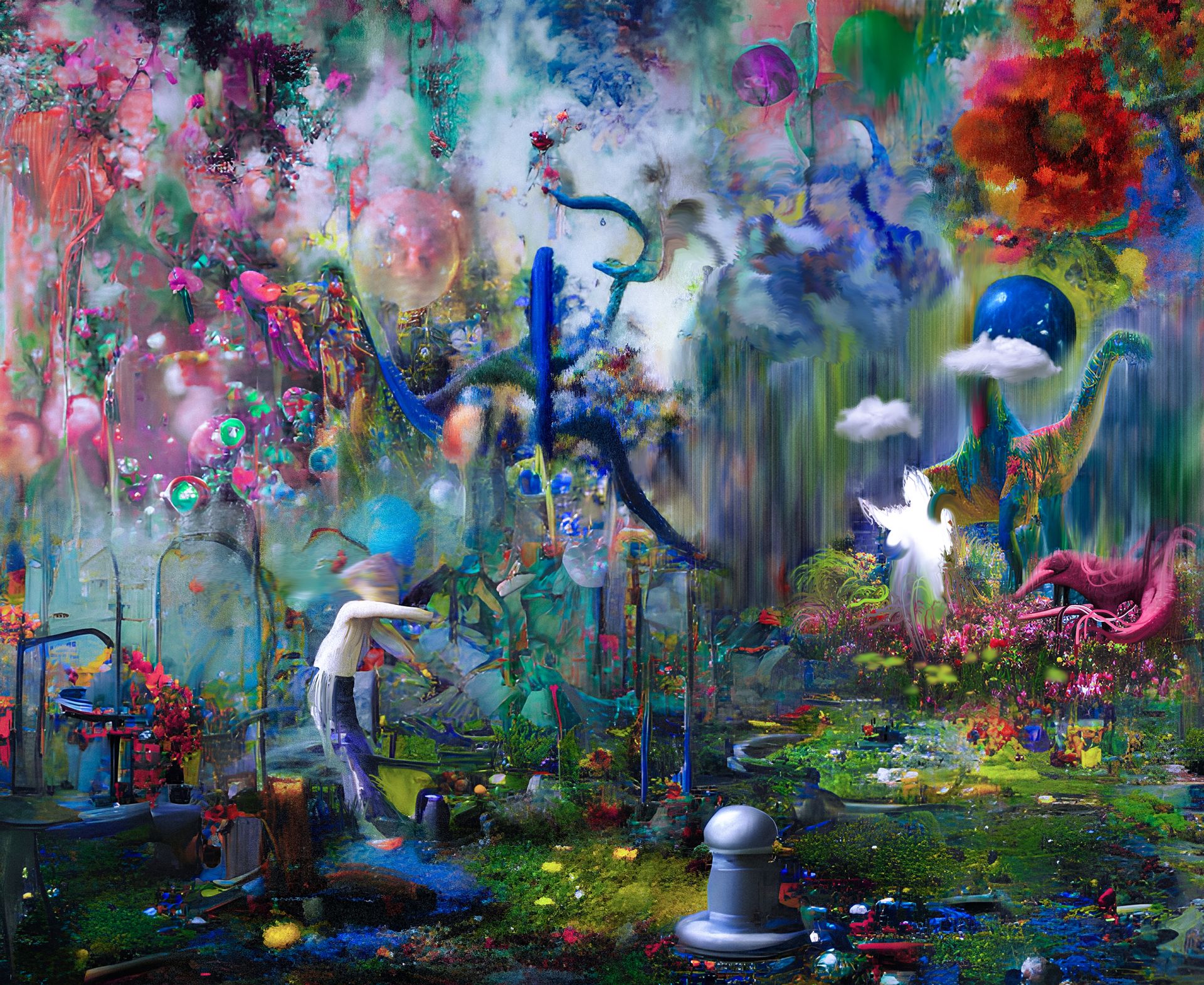 Илья Близнец (Картина, живопись - 
                  50 x 41 см) Хаос, праздник и где-то счастливая жизнь