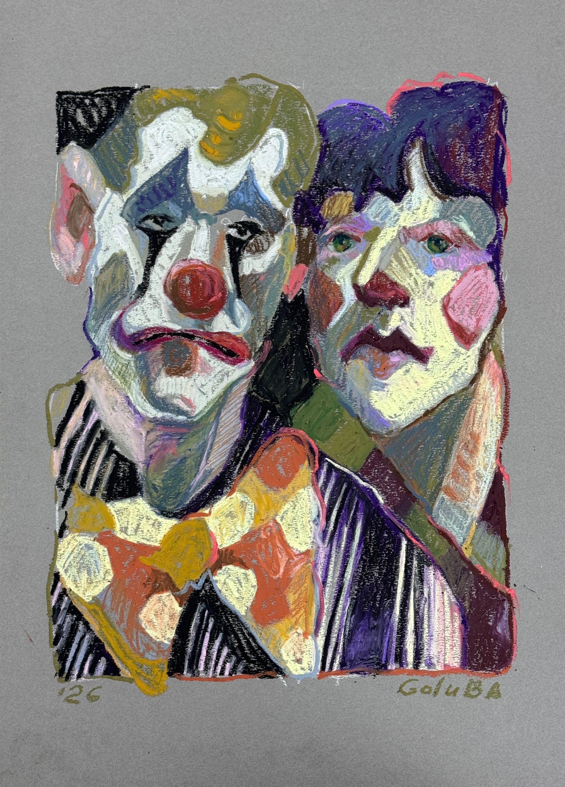 Анна Голубь (Авторская графика - 
                  42 x 60 см) Вместе