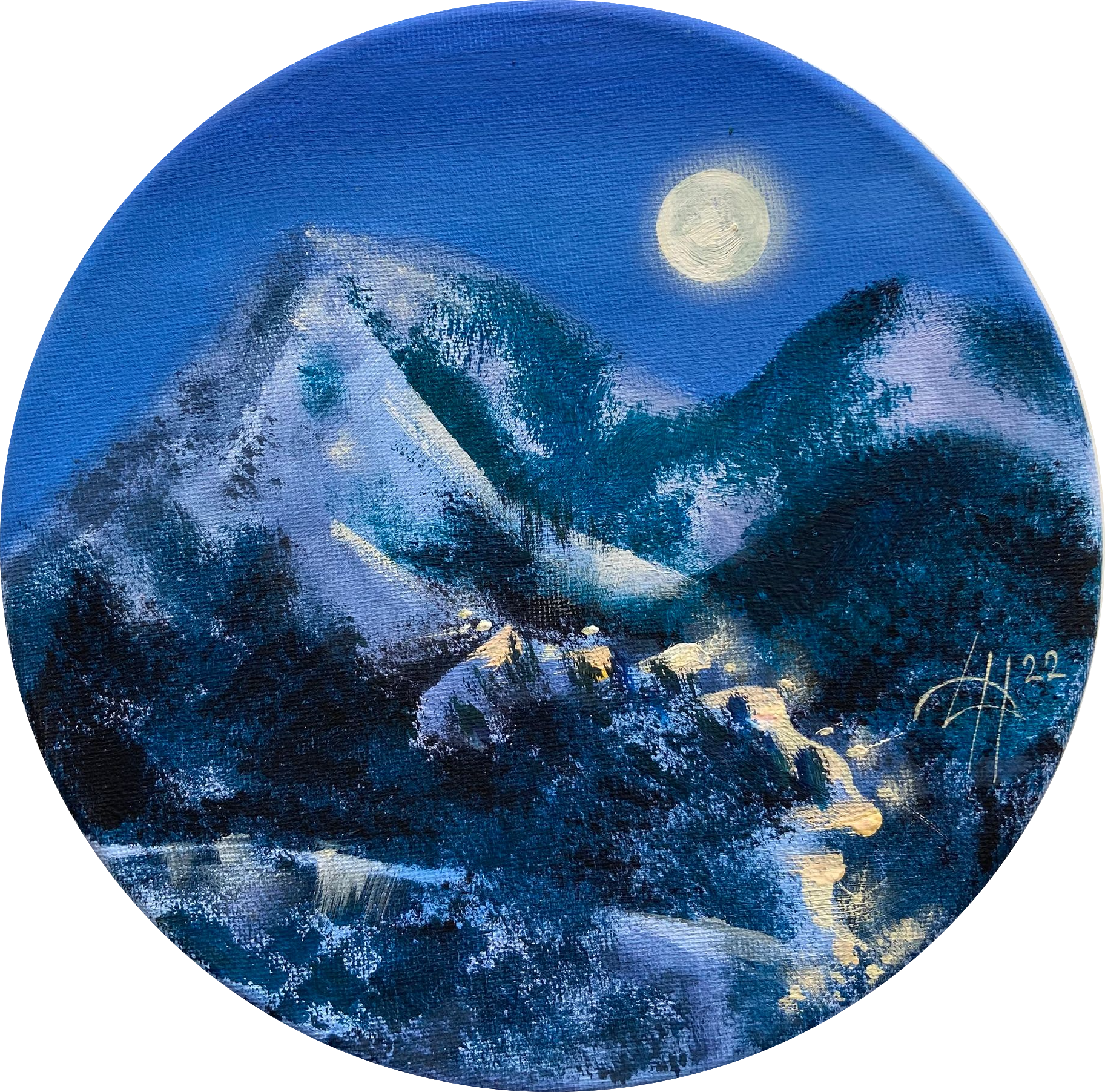 Динара Хёртнагль (Картина, живопись - 
                  20 x 20 см) Skylight