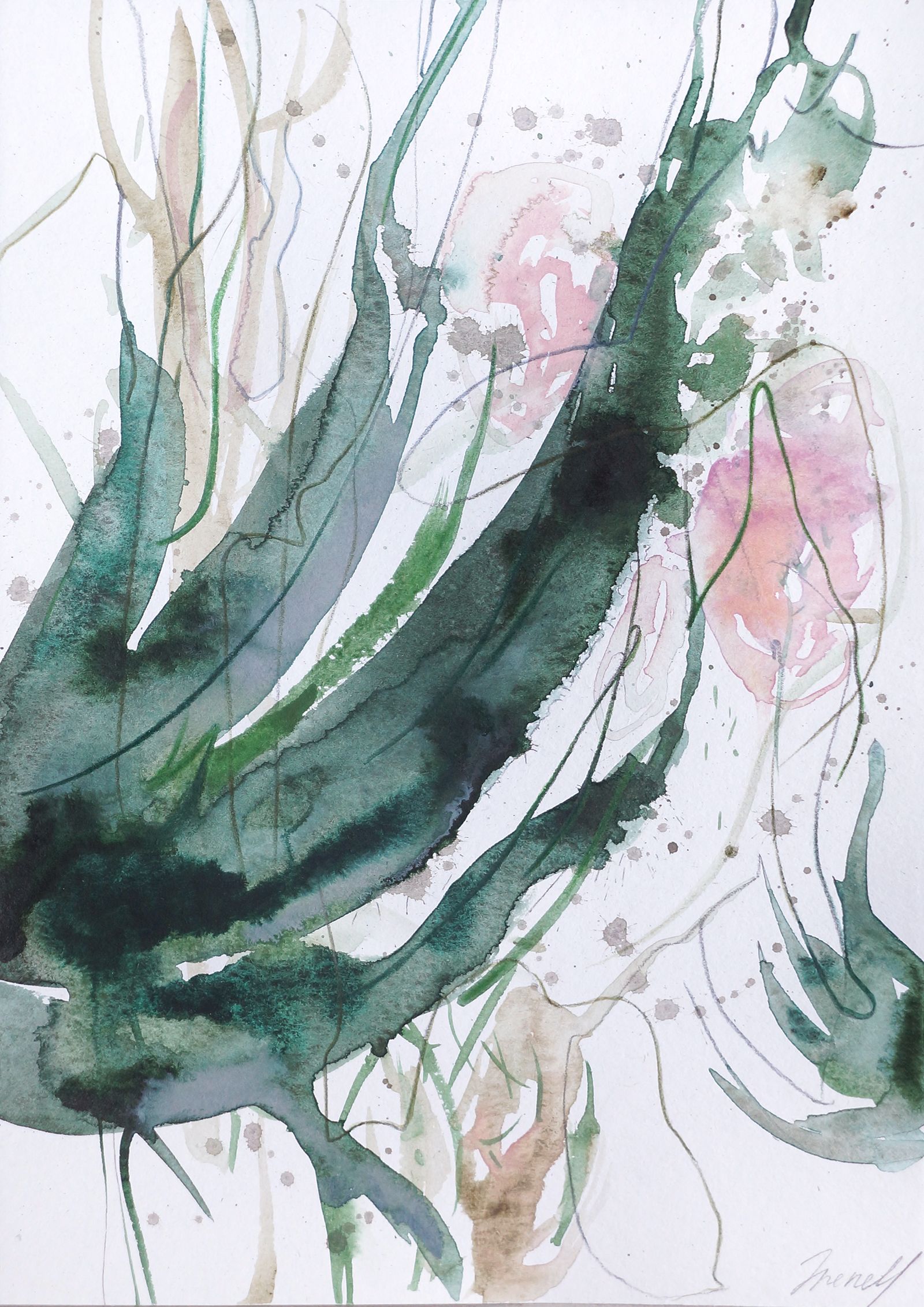 Ирен Мусина (Авторская графика - 
                  21 x 27.9 см) Зимние тропики #2