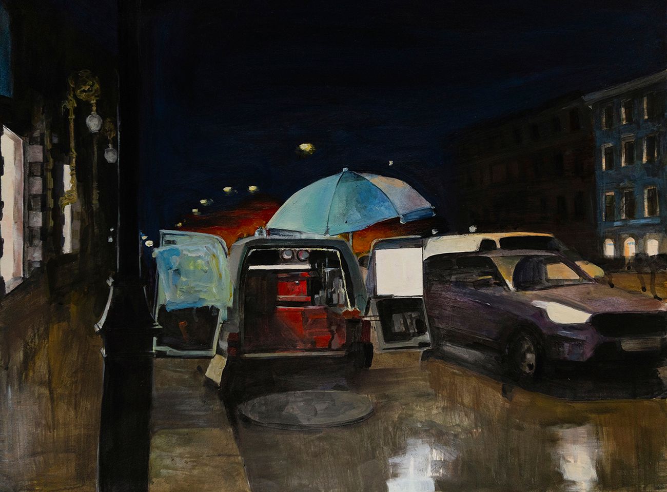 Лариса Шелиховская (Авторская графика - 
                  66 x 49 см) Движение