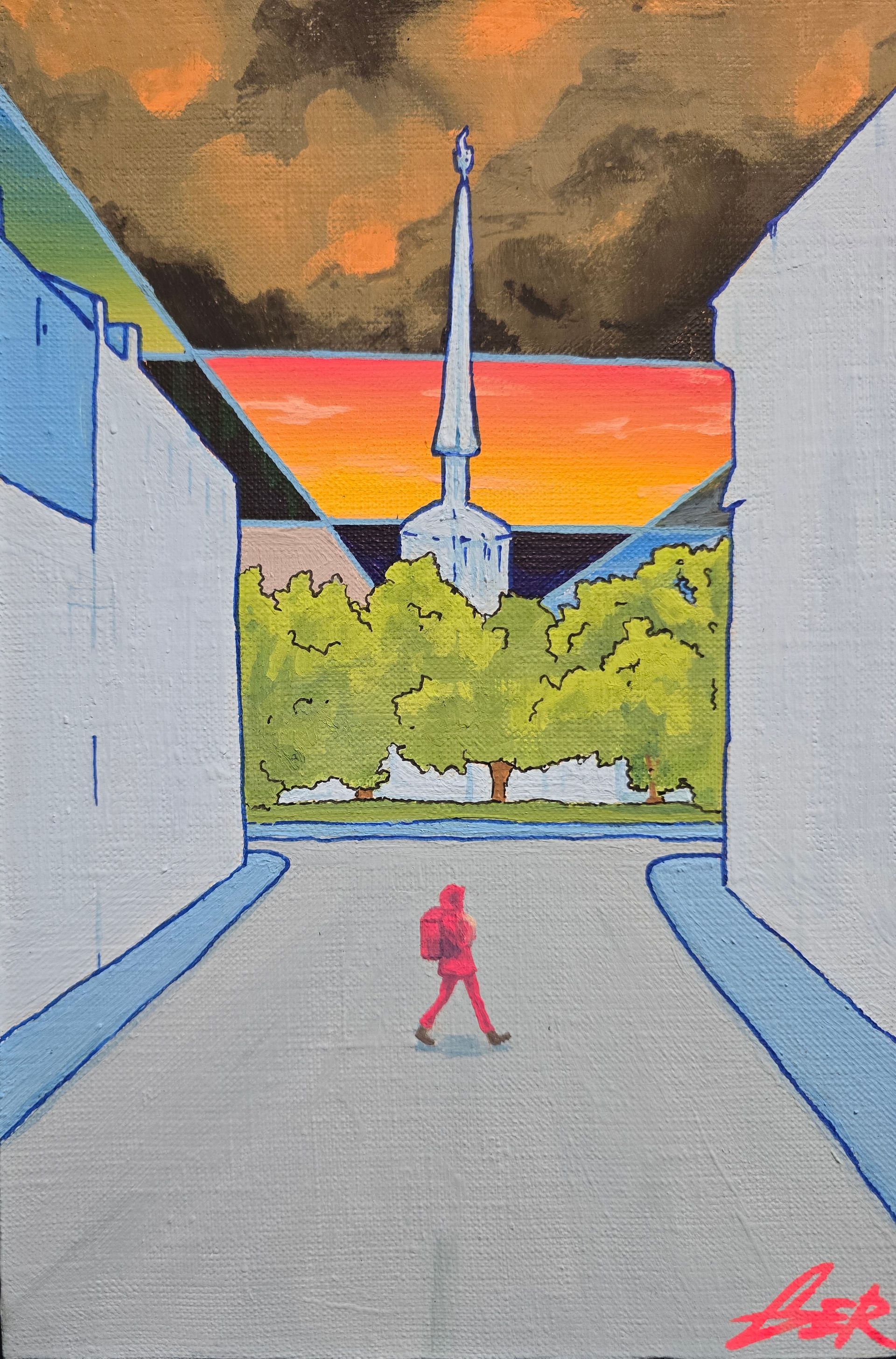 Мария Гер (Картина, живопись - 
                  20 x 30 см) Северный свет