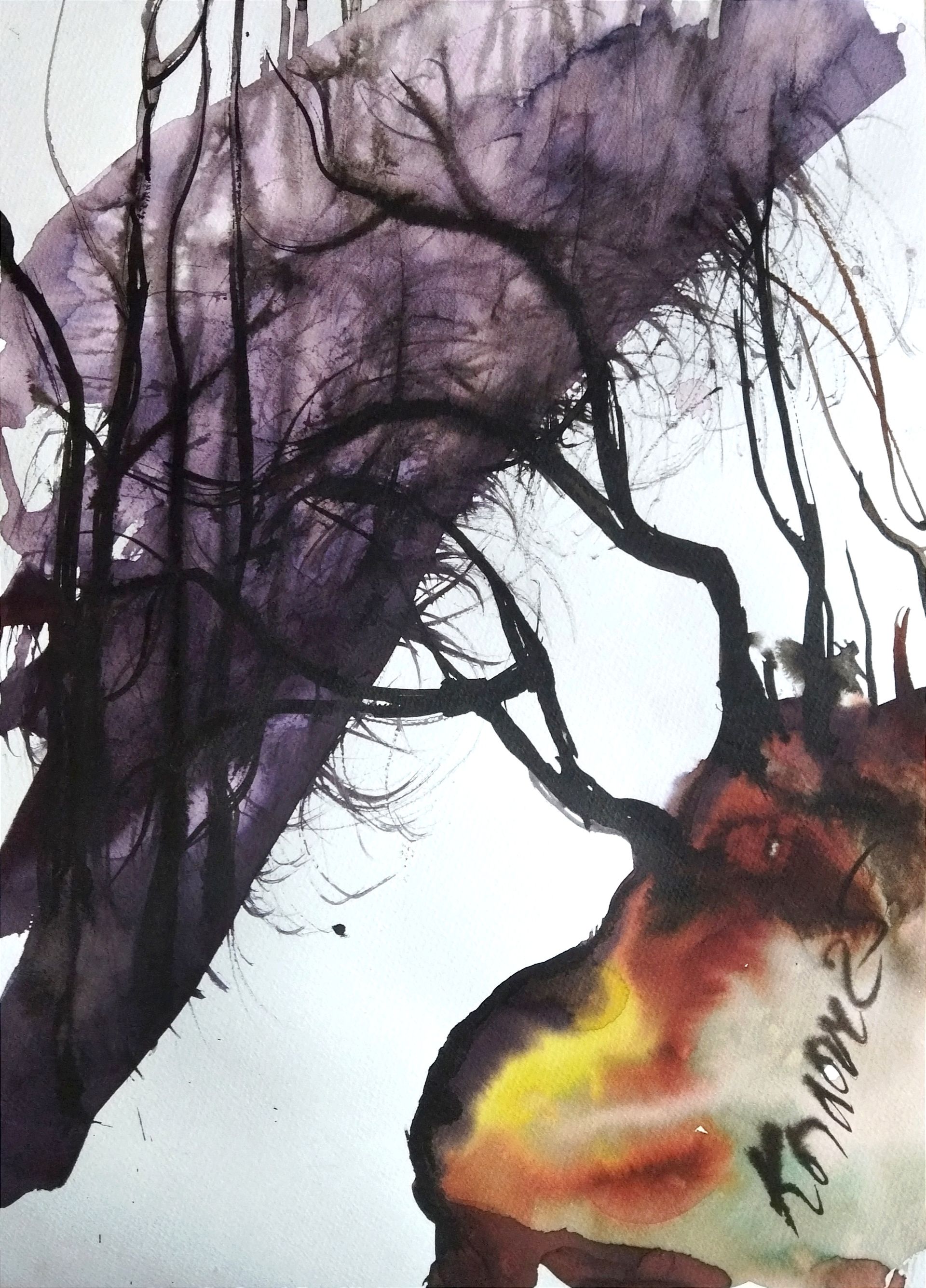 Людмила Кылыч (Авторская графика - 
                  29 x 42 см) Разговор