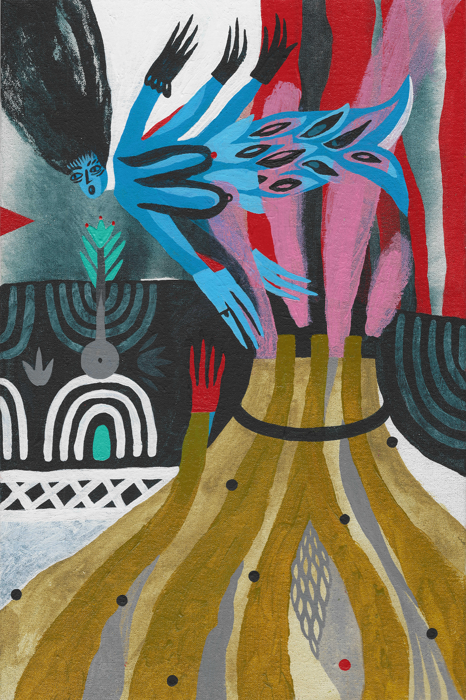 Лена Романовская (Авторская графика - 
                  20 x 30 см) Заплутавшие ведьмы