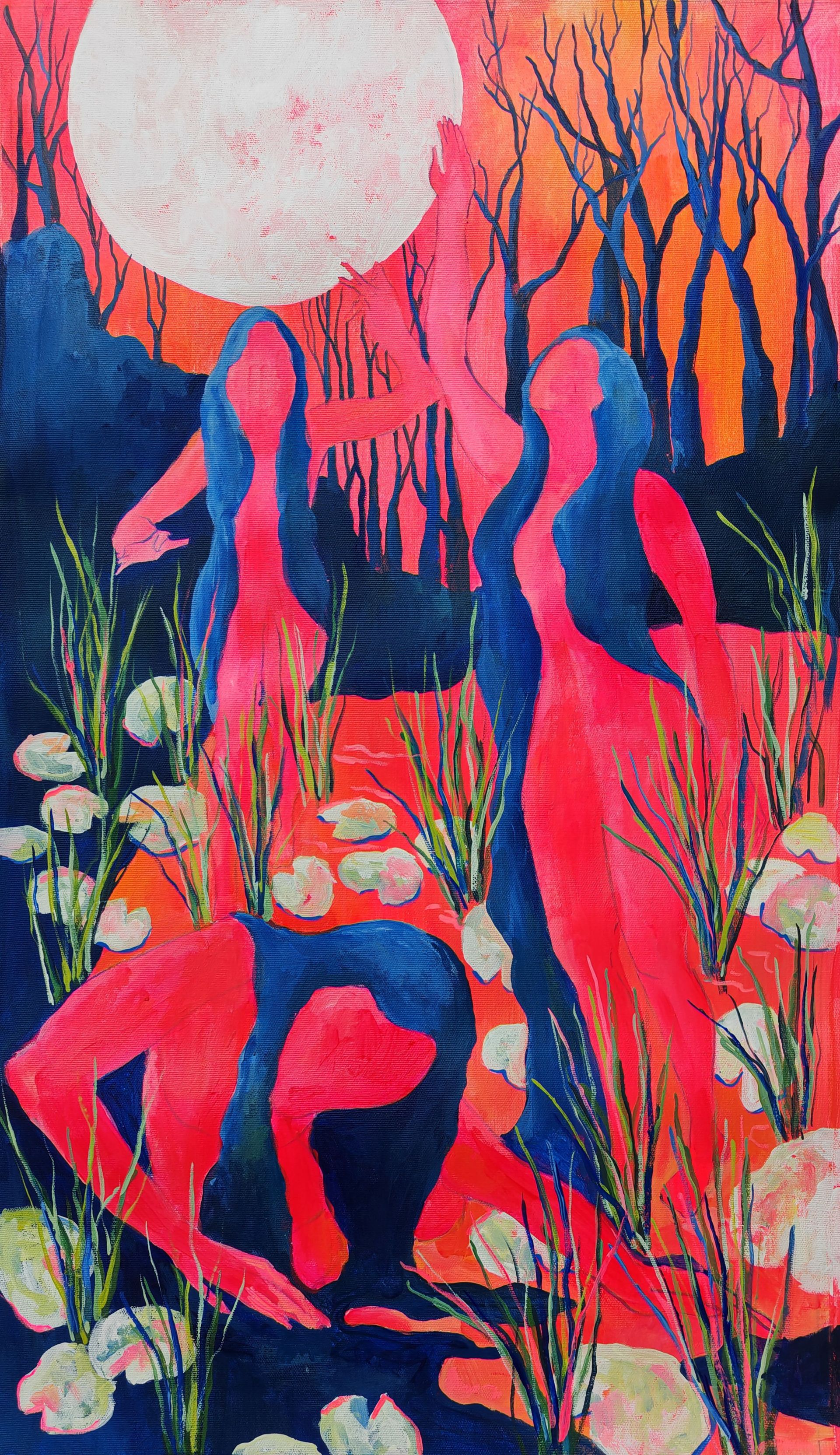 Ирина Петрова (Картина, живопись - 
                  40 x 70 см) Грации
