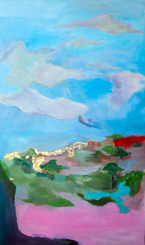 Адель Левитова (Картина, живопись - 
                  120 x 200 см) The Magic Landscape #1