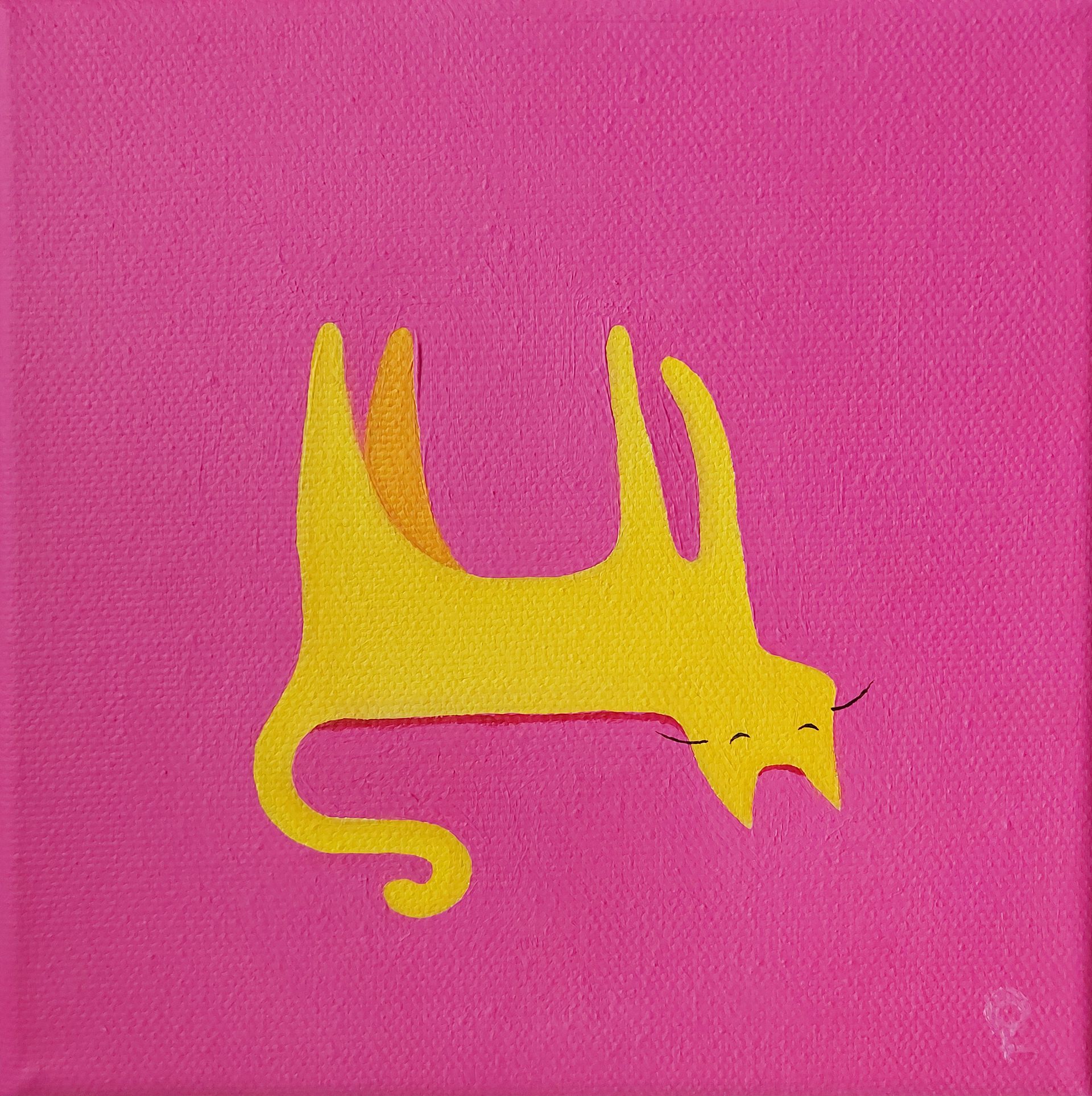 Оливия Лем (Картина, живопись - 
                  15 x 15 см) Фабио лежит