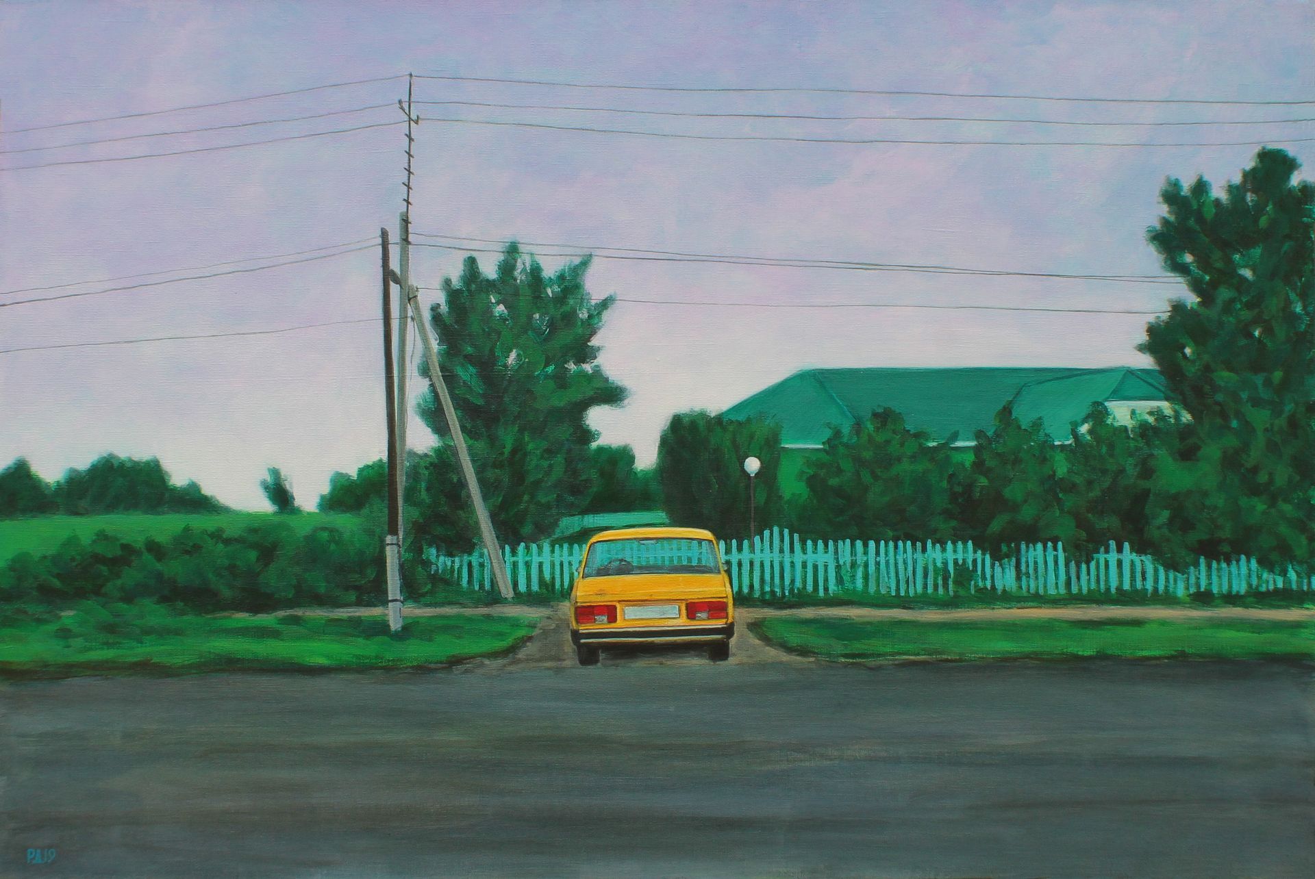 Денис Русаков (Картина, живопись - 
                  90 x 60 см) Июль. Вечер