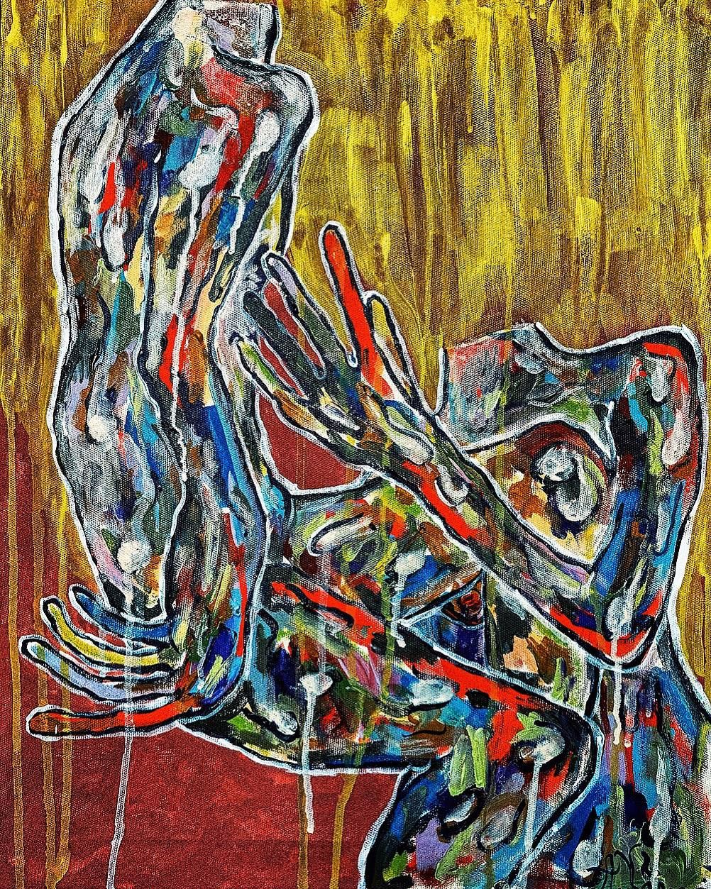 Александра Халипская (Картина, живопись - 
                  25 x 50 см) За-чем