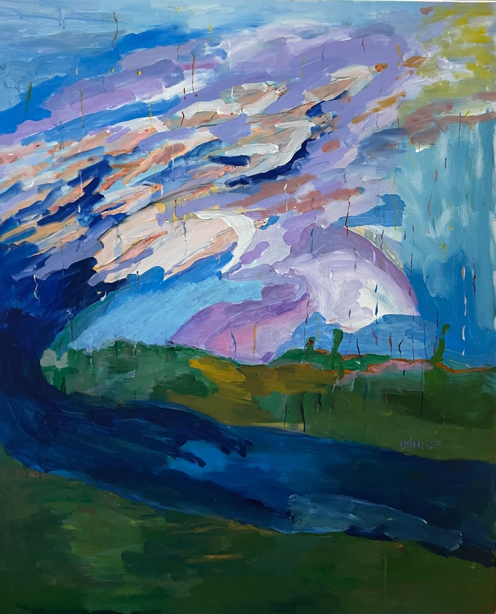 Адель Левитова (Картина, живопись - 
                  90 x 110 см) Where are they going?
