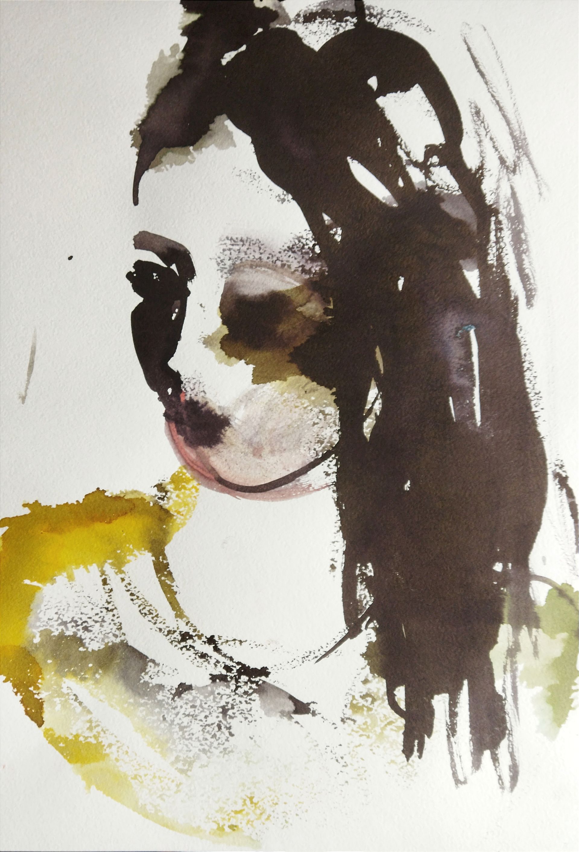 Людмила Кылыч (Авторская графика - 
                  29 x 42 см) Рассудительная