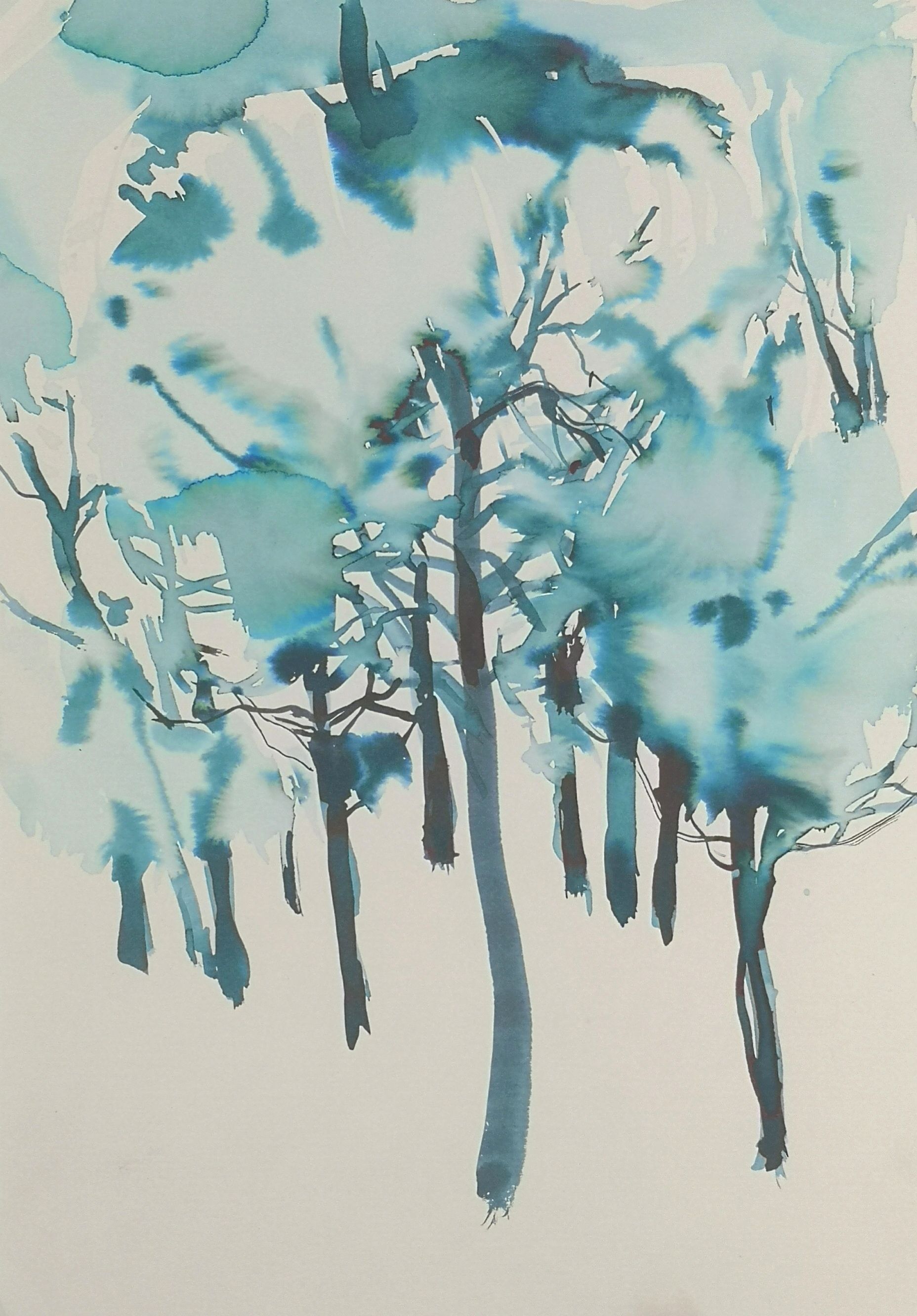 Елена Санина (Авторская графика - 
                  21 x 30 см) Тишина-2. Дежавю