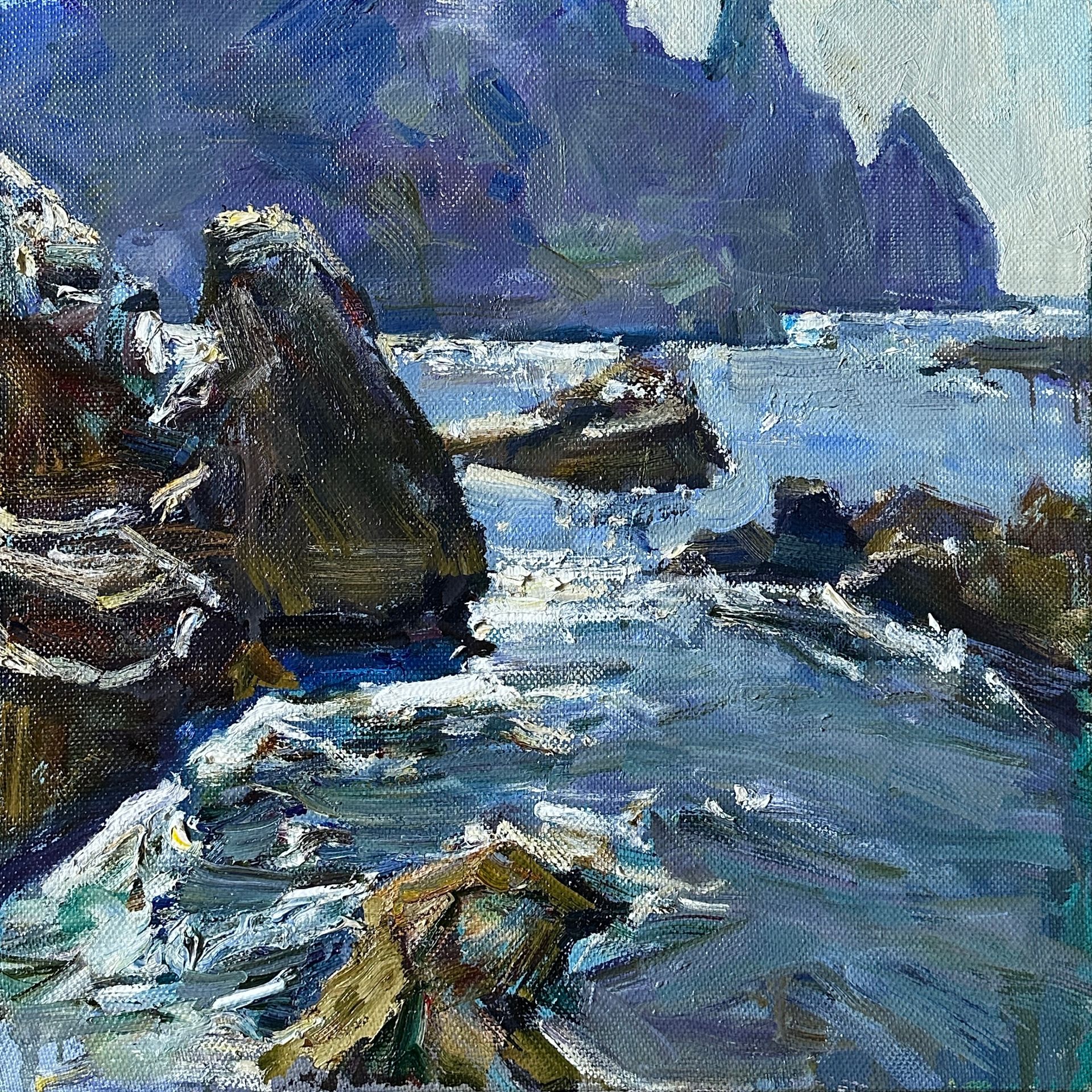 Илья Хахарев (Картина, живопись - 
                  49 x 49 см) Блики