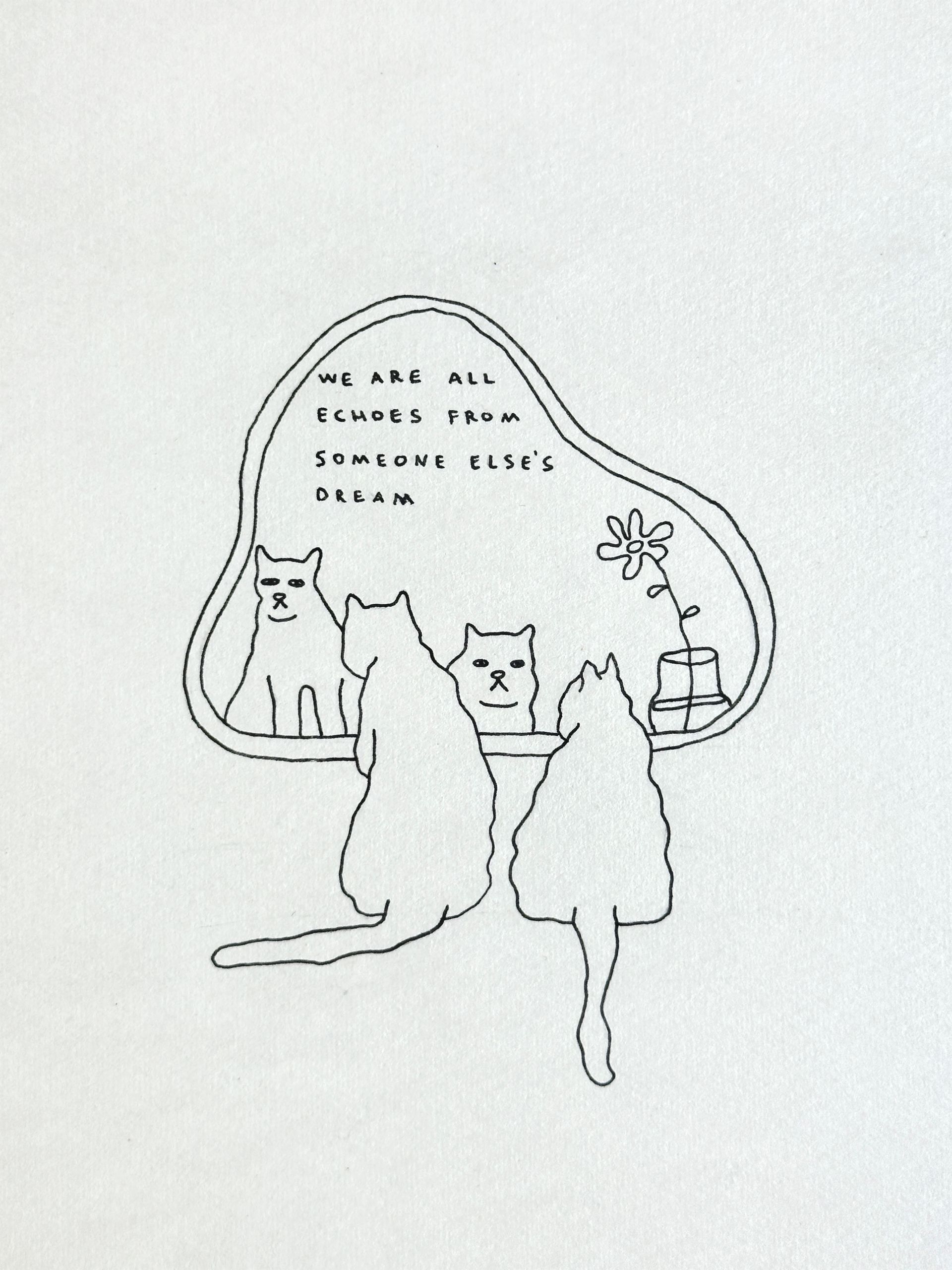 Katerina Netupskaya (Авторская графика - 
                  21 x 29.5 см) The Mirror