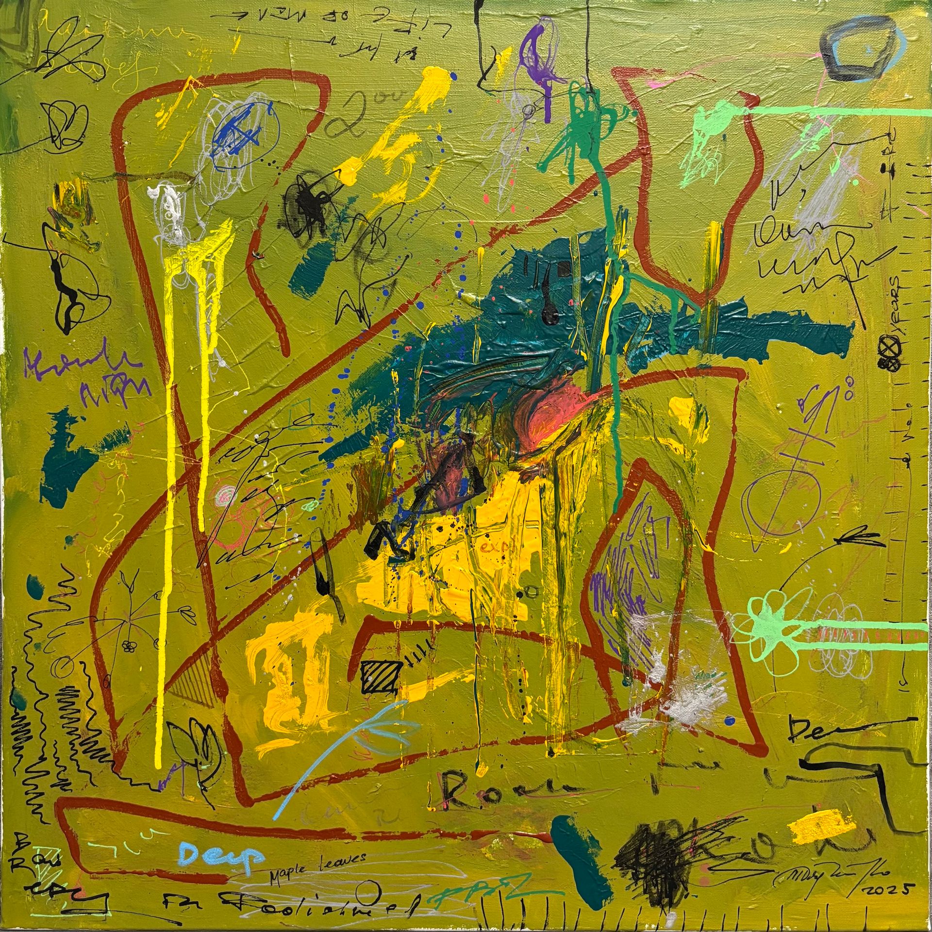 Михаил Дядченко (Картина, живопись - 
                  60 x 60 см) Air