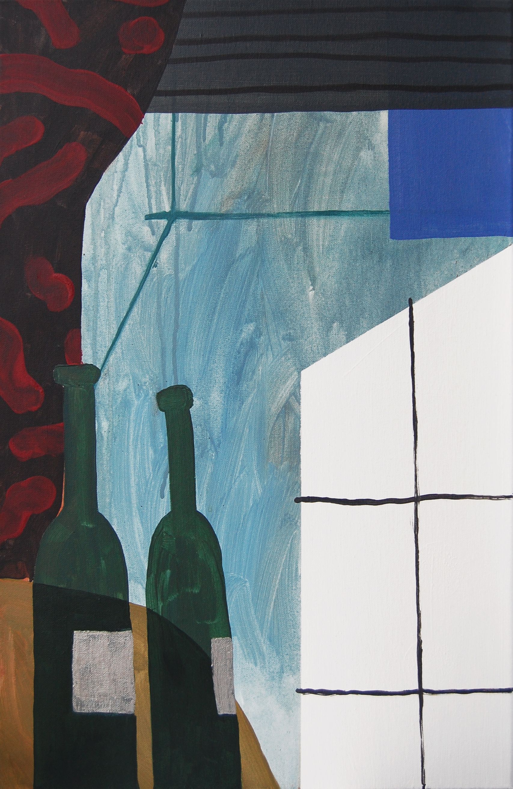 Анна Мельниченко (Картина, живопись - 
                  40 x 60 см) Две бутылки