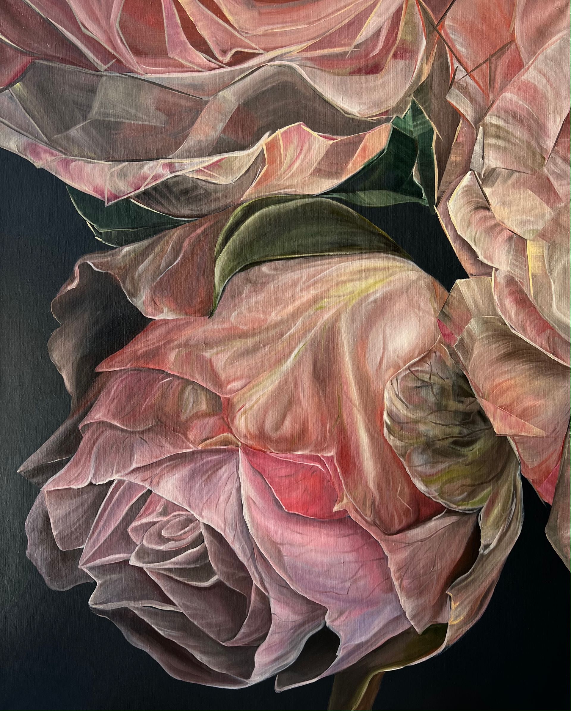 Инна Сумина (Картина, живопись - 
                  80 x 100 см) Розы в ночи