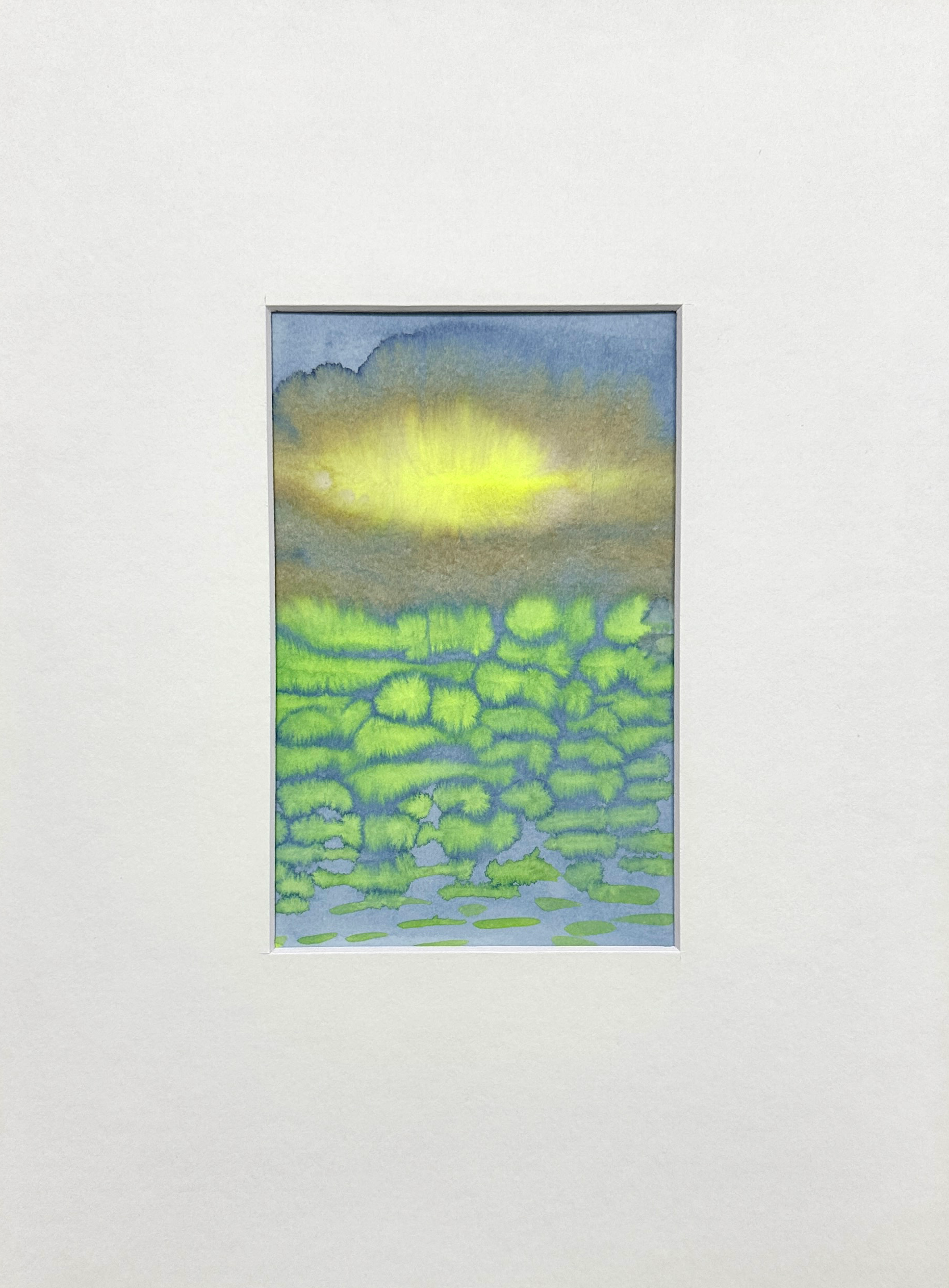 Анастасия Попова (Авторская графика - 
                  30 x 40 см) Блики на воде