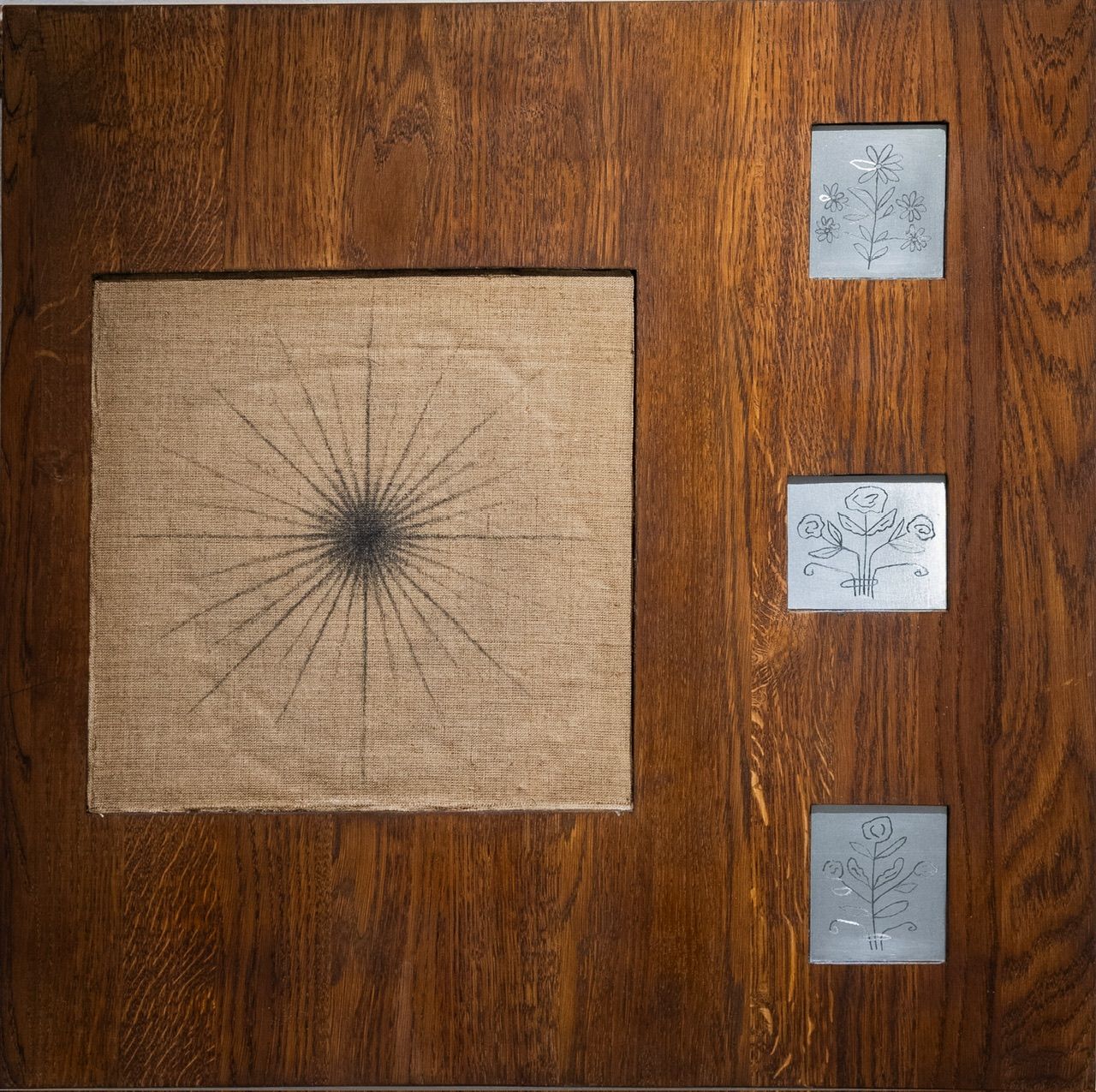 Слава Нестеров (Объект - 
                  59 x 59 см) Над звездами распускаются цветы