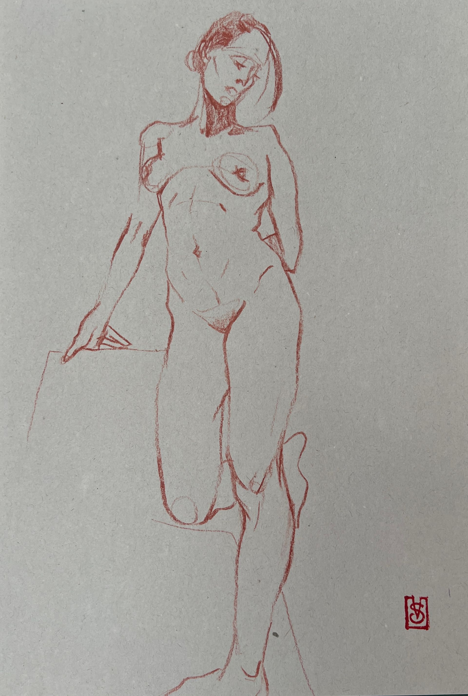 Виктория Севастьянова (Авторская графика - 
                  21 x 30 см) Nu sketch