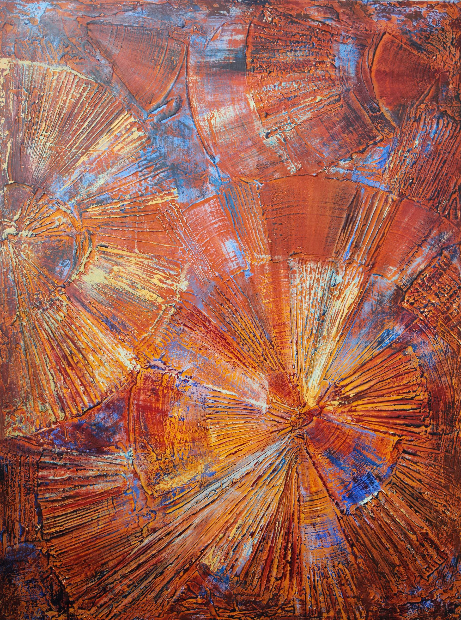 Юлия Клюева (Картина, живопись - 
                  60 x 80 см) Sun Flashes / Солнечные вспышки