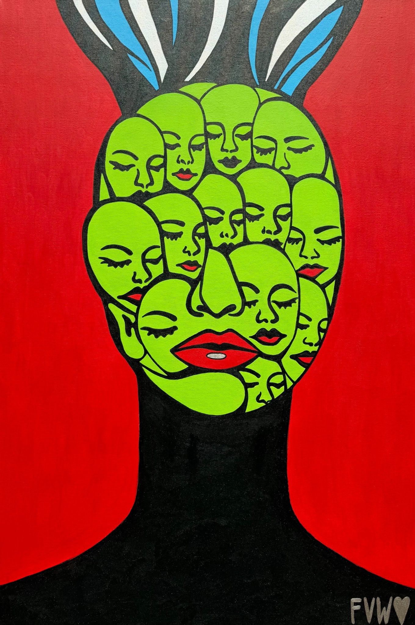 Виолетта Киселева (Картина, живопись - 
                  80 x 120 см) Девушки 2.1