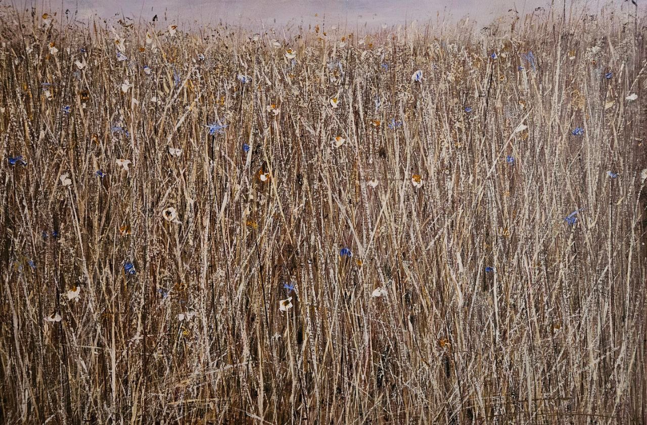 Людмила Пономарева (Картина, живопись - 
                  90 x 60 см) В поле