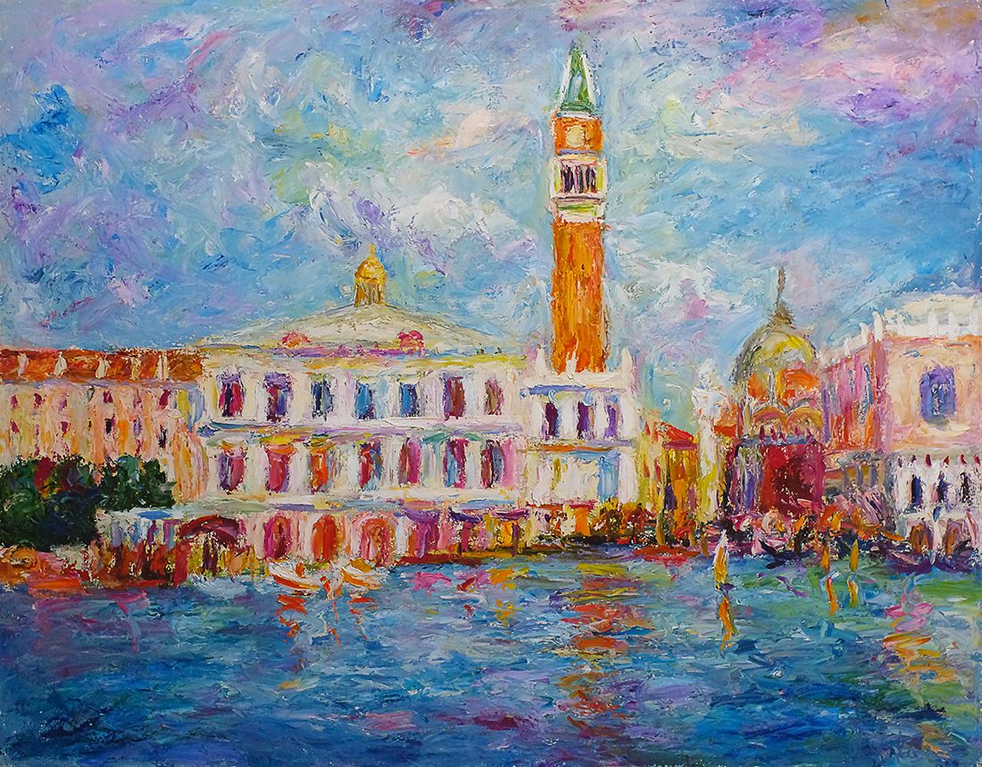 Михаил Шканин (Картина, живопись - 
                  90 x 70 см) Плывущий город